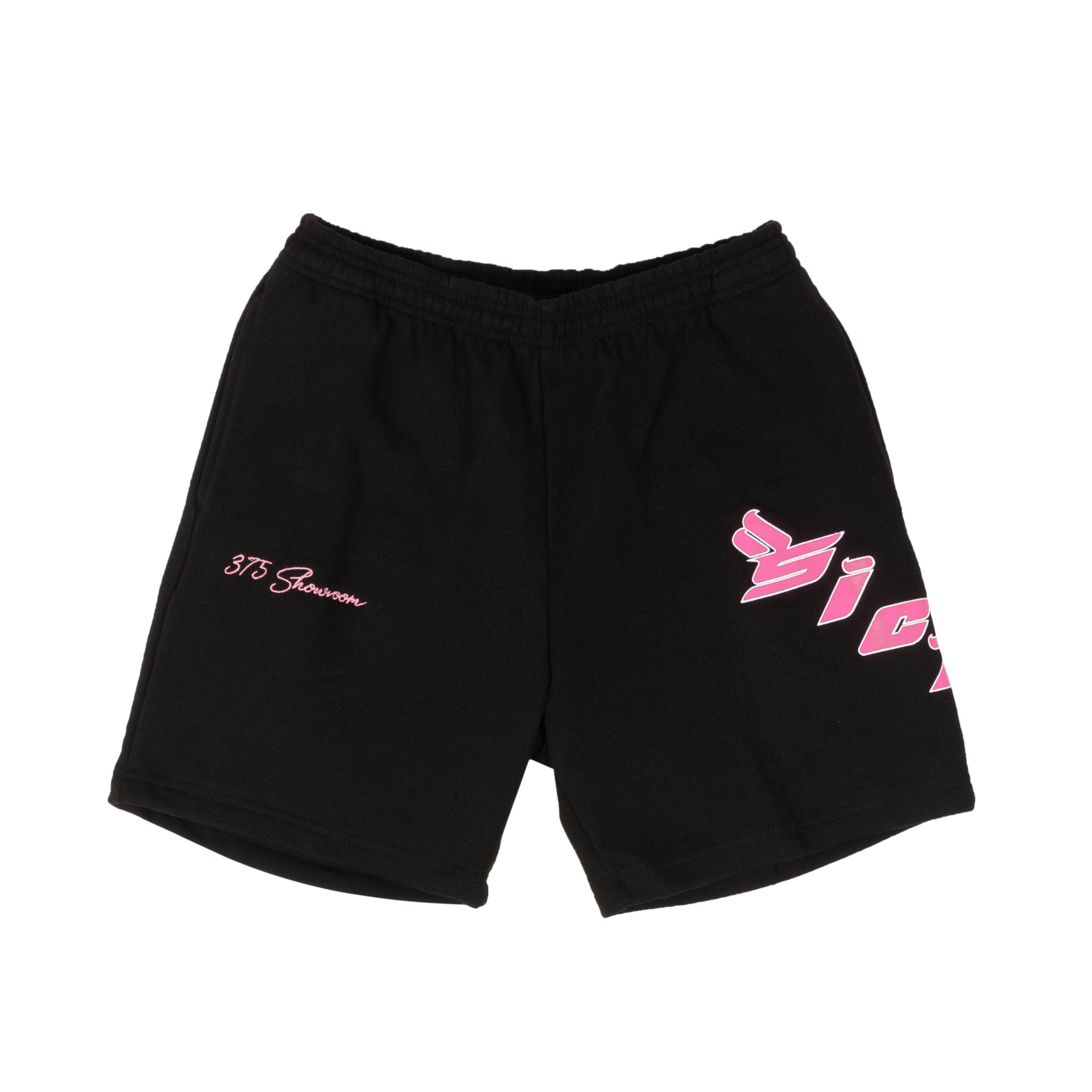 Sicko x 375 95-SKO-1020/XL NWT SICKO X 375 Black & Pink 375 Logo Sweatshorts Size XL 95-SKO-1020/XL