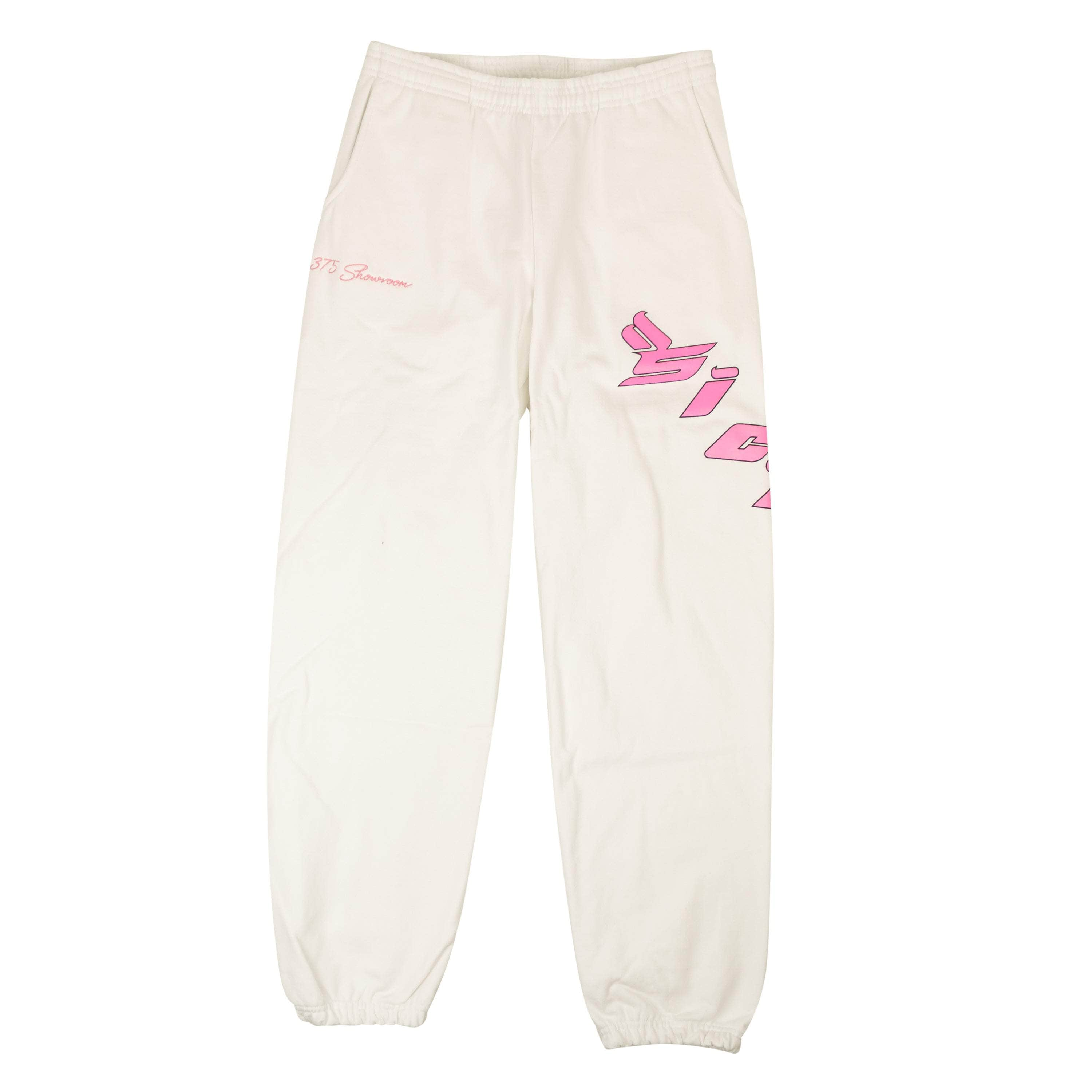 Sicko x 375 95-SKO-1023/XL NEW SICKO X 375 White & Pink Logo Sweatpants Size XL $150 95-SKO-1023/XL