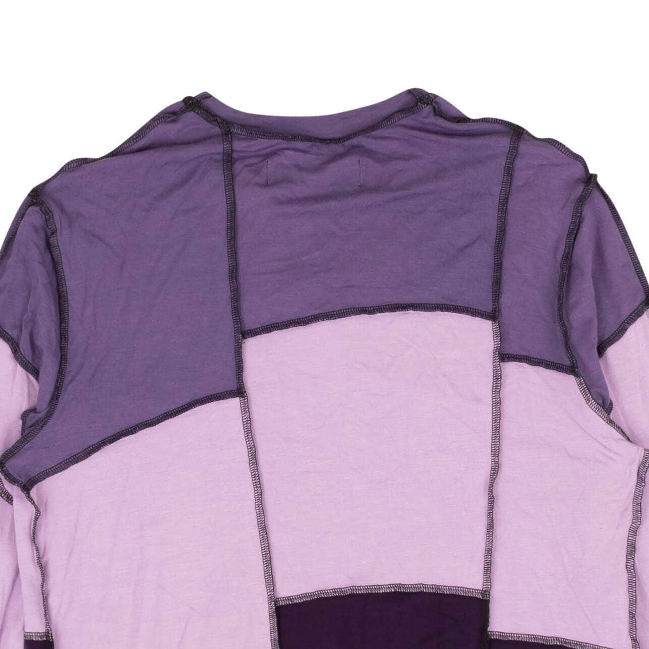 SIMON LEXTRAIT 250-500, channelenable-all, chicmi, couponcollection, gender-mens, main-clothing, mens-shoes, simon-lextrait, size-m, size-s Amethyst Purple Stitched Long Sleeve T-Shirt