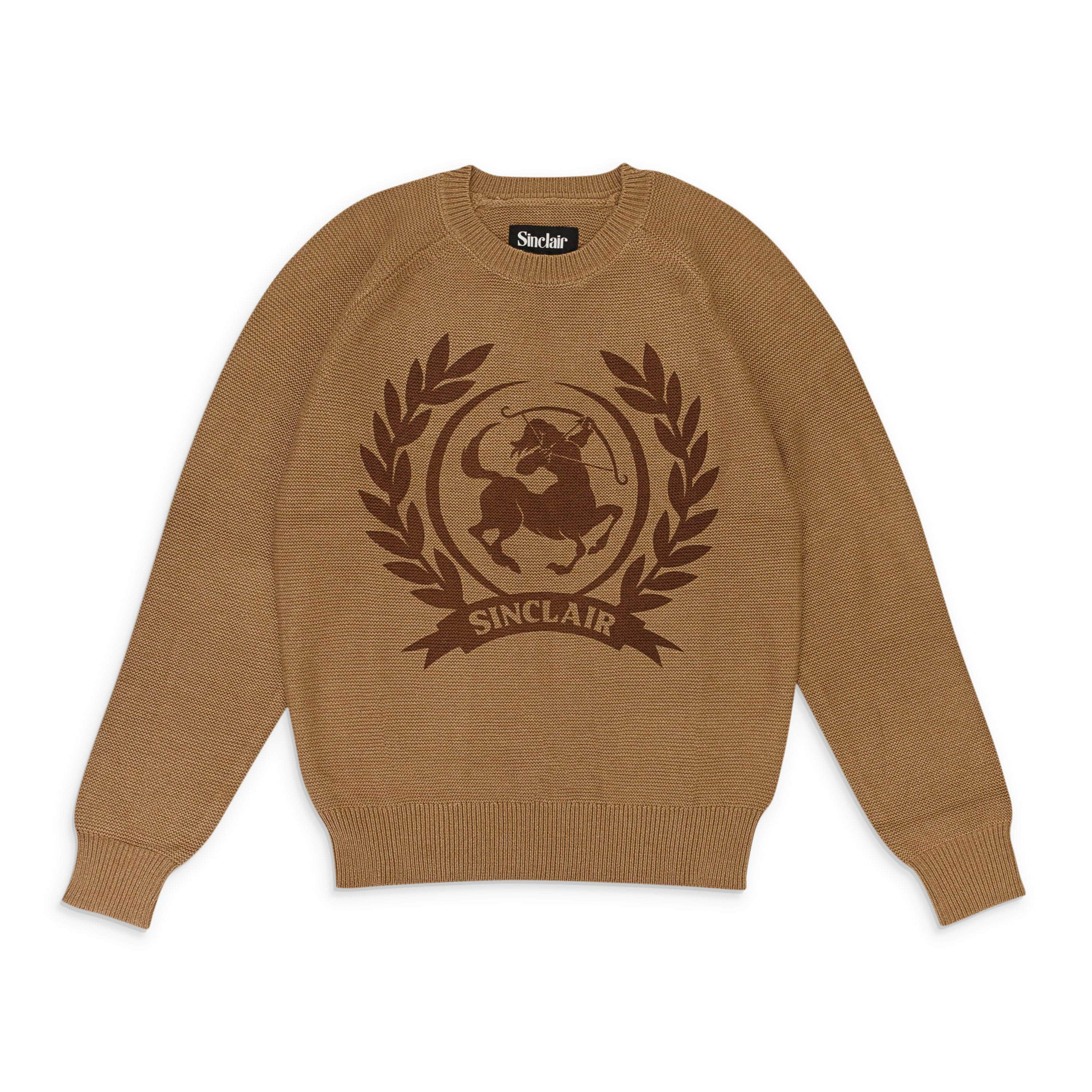 SINCLAIR SLR-XTPS-0011/M SLR-XTPS-0011/M CREST_ISLAND_KNIT_BROWN Brown SINCLAIR Crest Island Knit Size M SLR-XTPS-0011/M