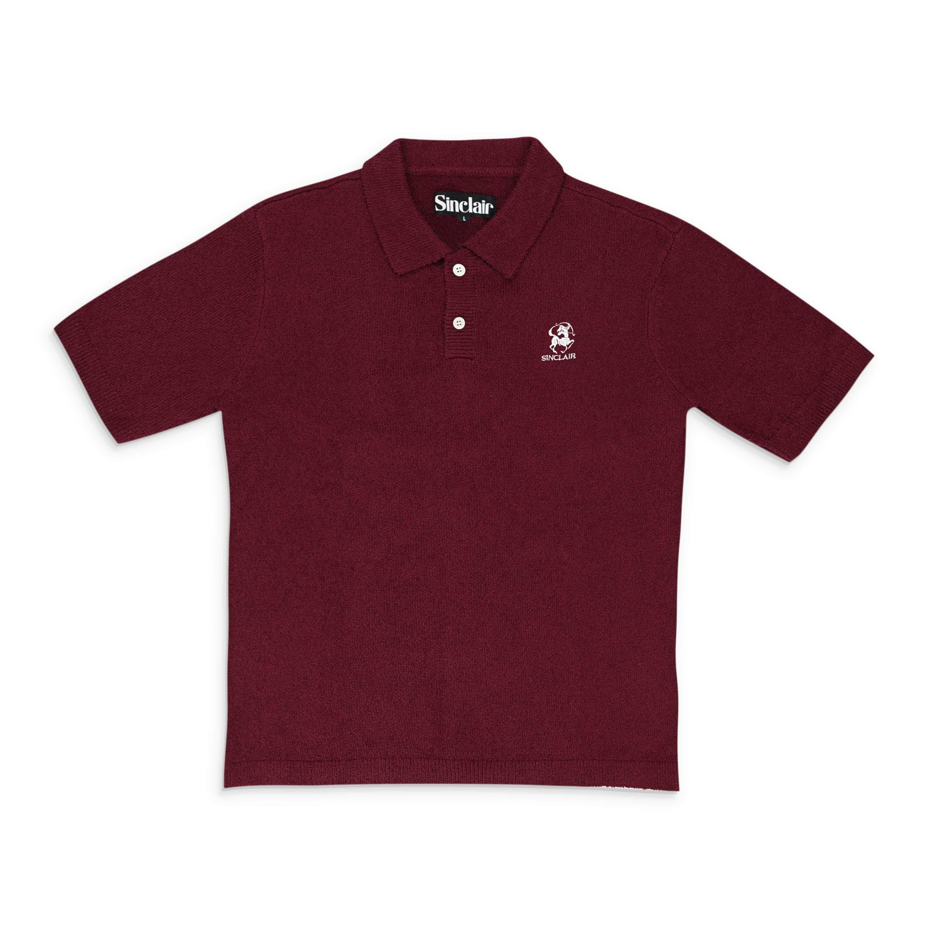 SINCLAIR SLR-XTPS-0024/L SLR-XTPS-0024/L BOUCLE_POLO Burgundy SINCLAIR Boucle Polo Size L SLR-XTPS-0024/L