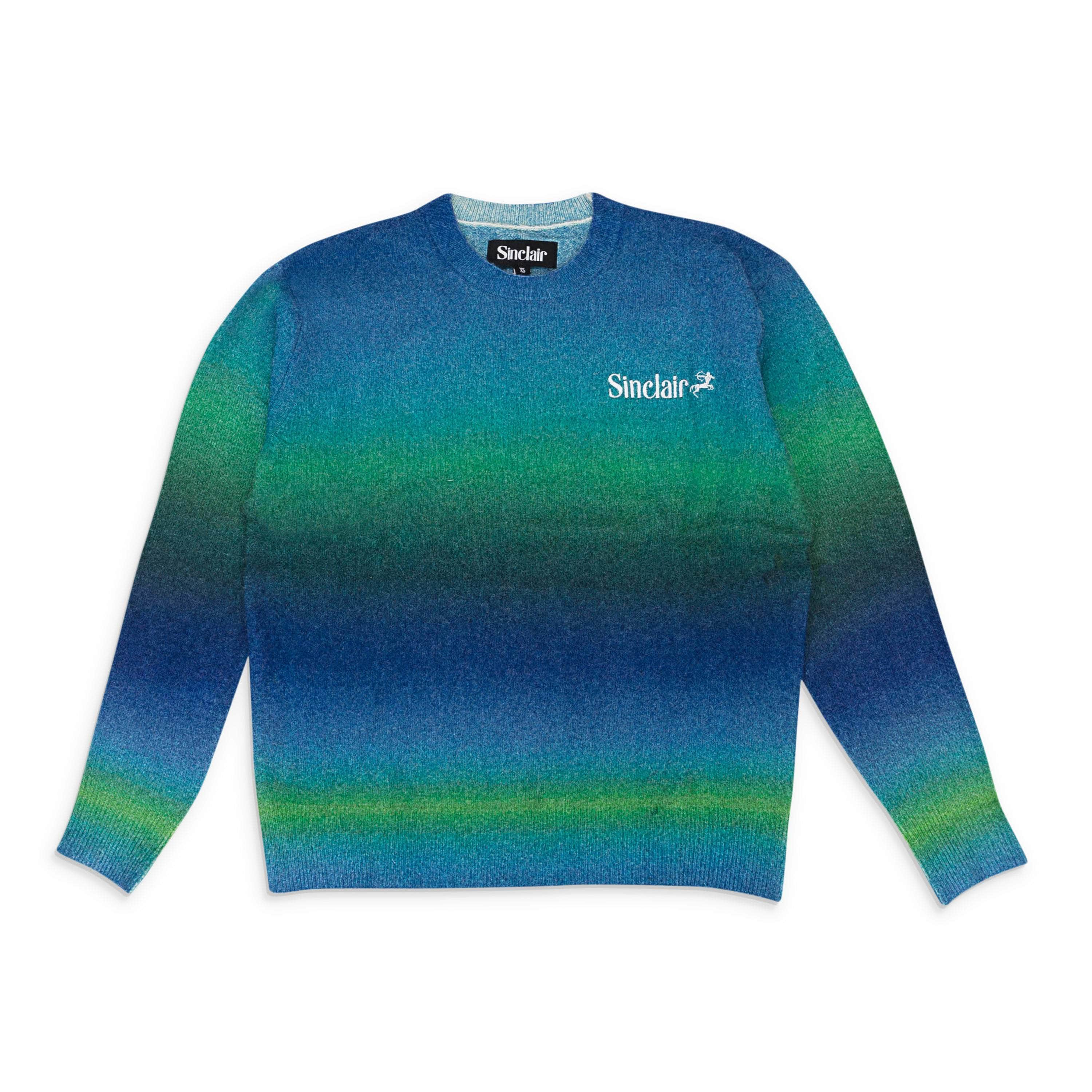 SINCLAIR SLR-XTSH-0008/XS SLR-XTSH-0008/XS POLITICS_KNIT_GB Green/Blue SINCLAIR Politics knit Size XS SLR-XTSH-0008/XS