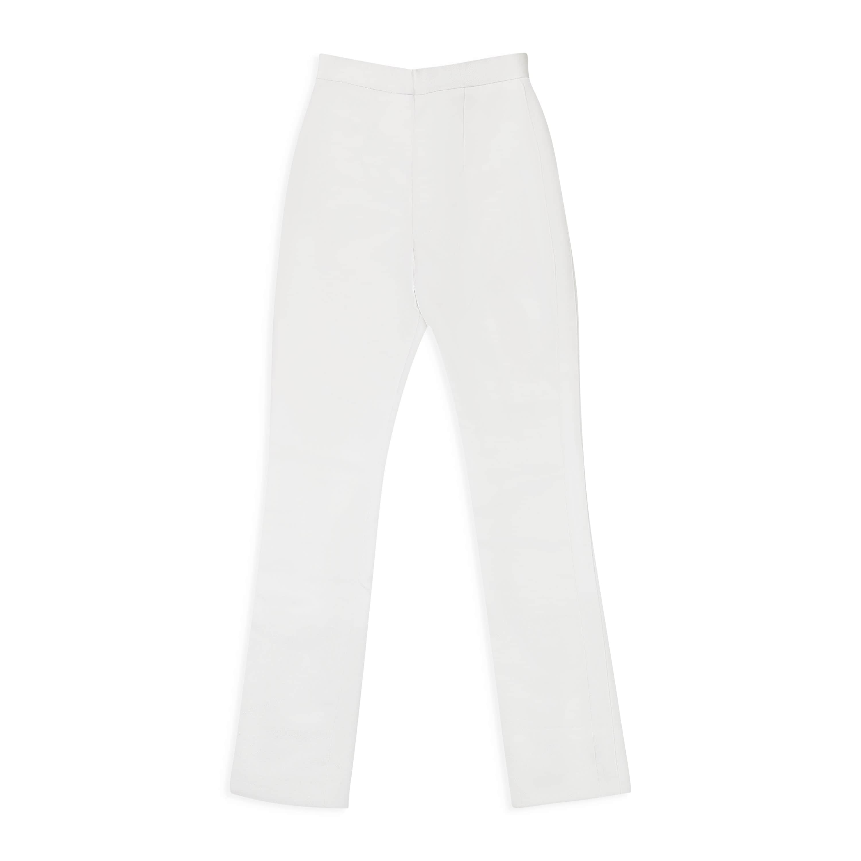 Sos Steve Smith 95-SSS-1007/8 NWT SOS STEVE SMITH WHITE  DOUBLE SATIN TUXEDO TROUSER SIZE 8 $1150 95-SSS-1007/8