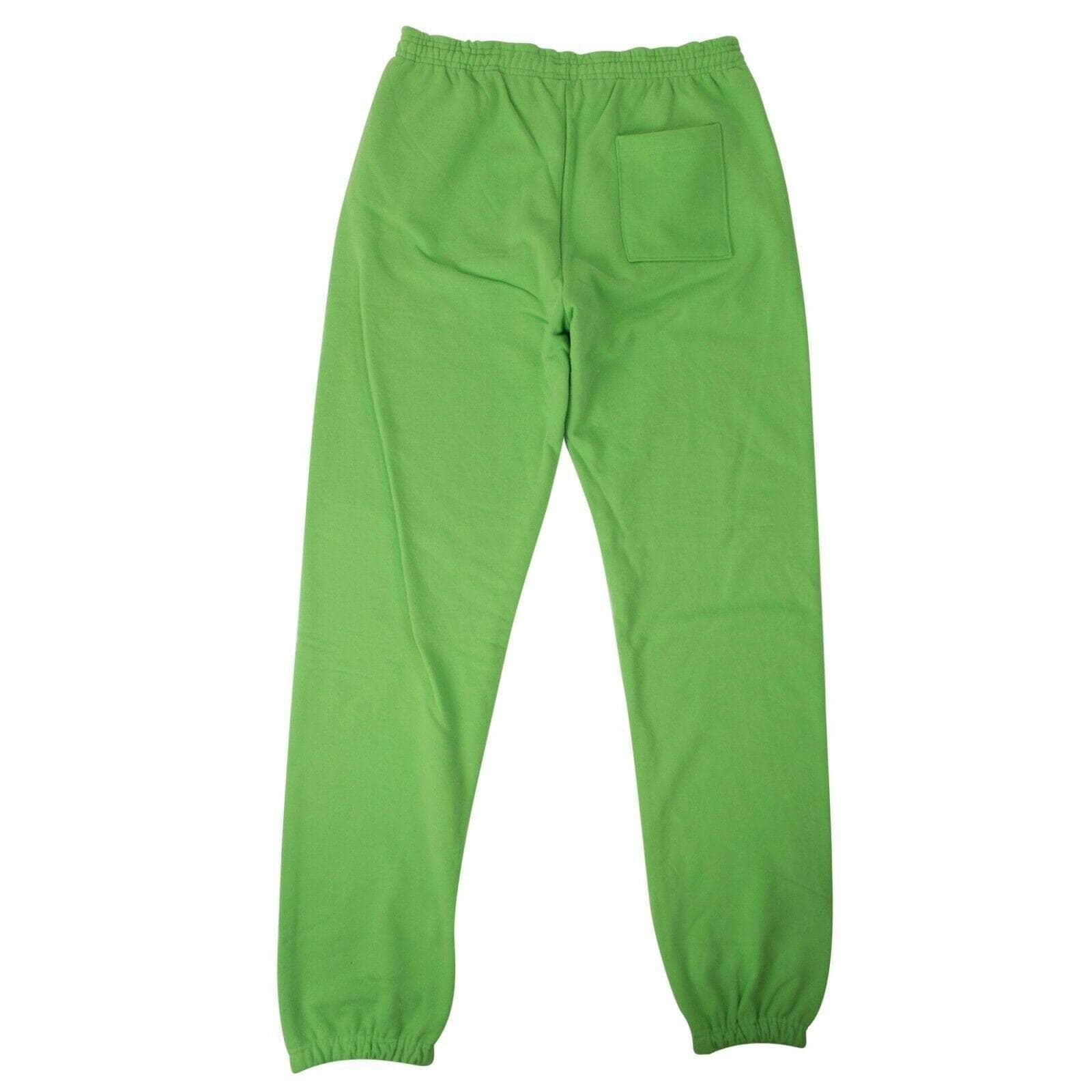 Sp5der 250-500, chicmi, couponcollection, gender-mens, main-clothing, mens-joggers-sweatpants, size-xl, sp5der XL Green Cotton Logo Print Sweatpants 75LE-SP5-1016/XL