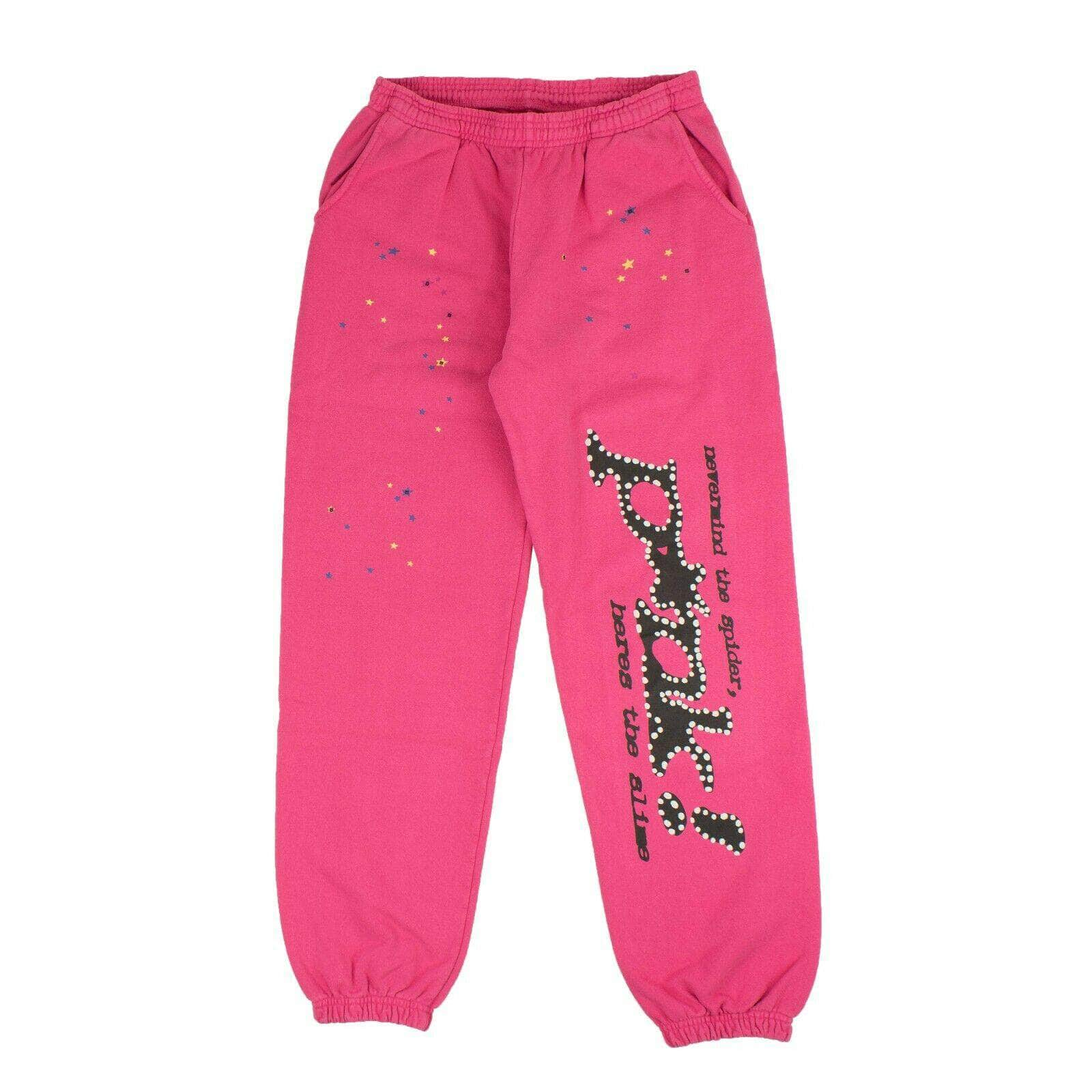 SP5DER 95-SP5-1003/XL NEW SPIDER WORLDWIDE Pink Spider Worldwide Sweatpants Size XL 95-SP5-1003/XL