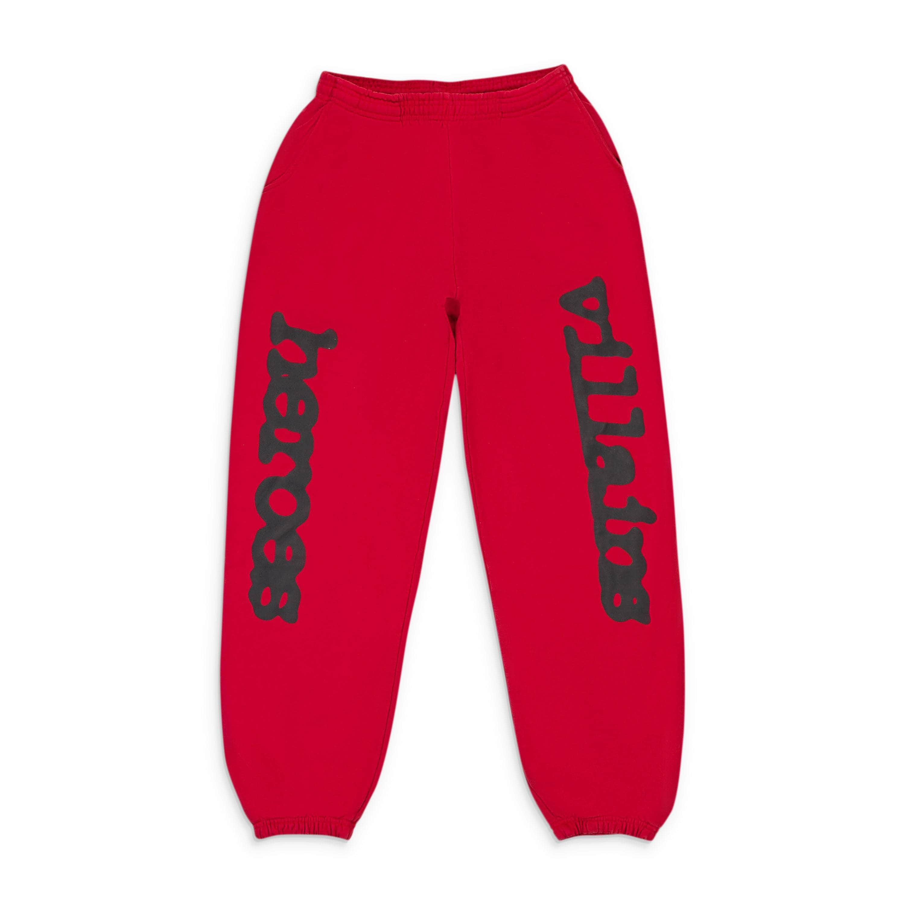 SP5DER SP5-XBTM-0013/L SP5-XBTM-0013/L METRO_BOOMIN_SWEATPANTS_RED Red SP5DER Metro Boomin Sweatpants Size L SP5-XBTM-0013/L