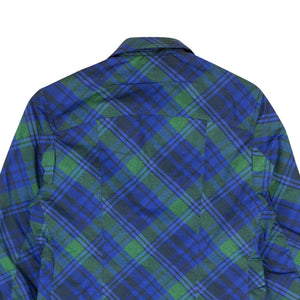 Stefan Cooke 500-750, channelenable-all, chicmi, couponcollection, gender-mens, main-clothing, mens-bombers, mens-shoes, size-m, size-s, stefan-cooke Blue And Green Studded Plaid Tartan Print Jacket