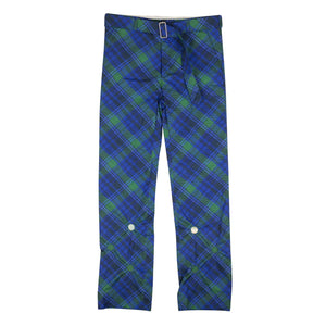 Stefan Cooke 500-750, channelenable-all, chicmi, couponcollection, gender-mens, main-clothing, mens-casual-pants, mens-shoes, MixedApparel, size-l, size-m, size-s, stefan-cooke Blue And Green Studded Tartan Print Trousers
