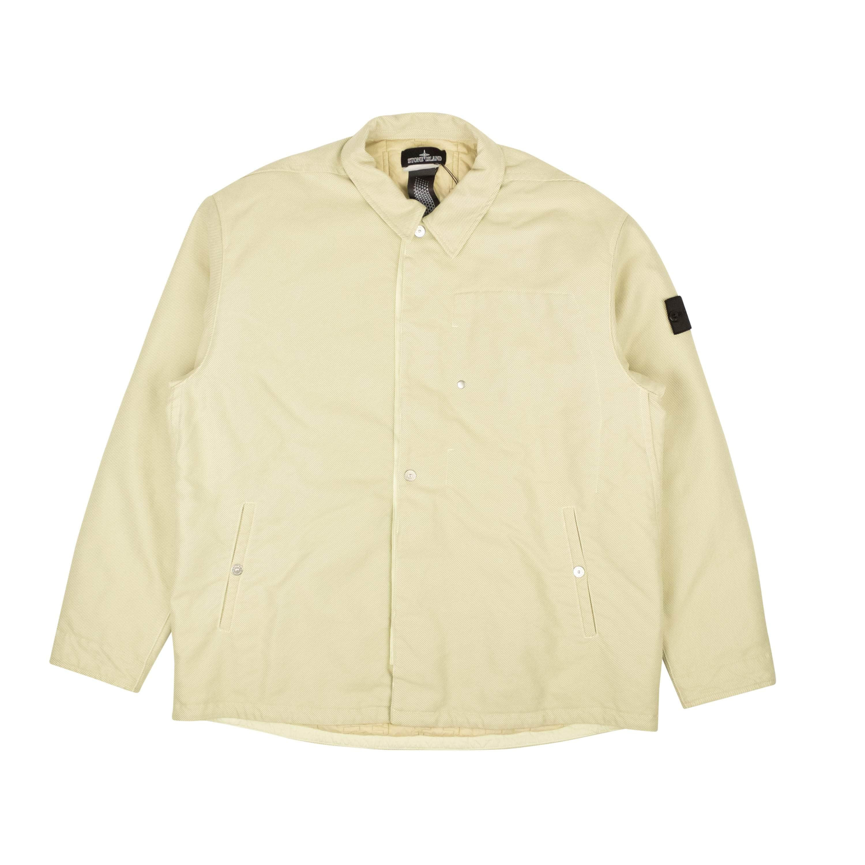 Stone Island STI-XOTW-0009/L NWT STONE ISLAND Natural Beige Insulated Coach Jacket Size L $1245 STI-XOTW-0009/L