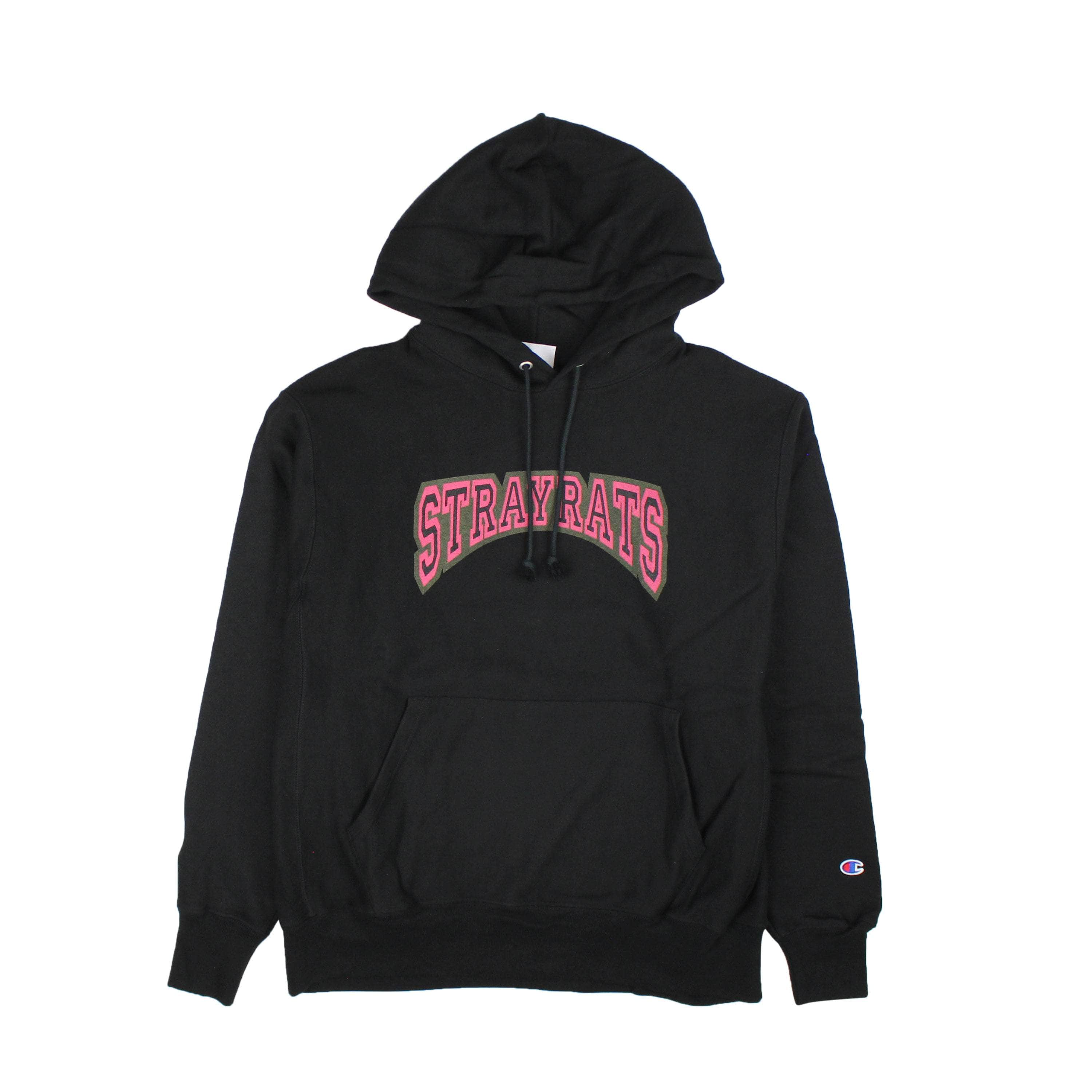 Stray Rats 95-SRA-1008/M NWT Stray Rats BLACK COLLEGE ARCH HOODIE Size M $110 95-SRA-1008/M