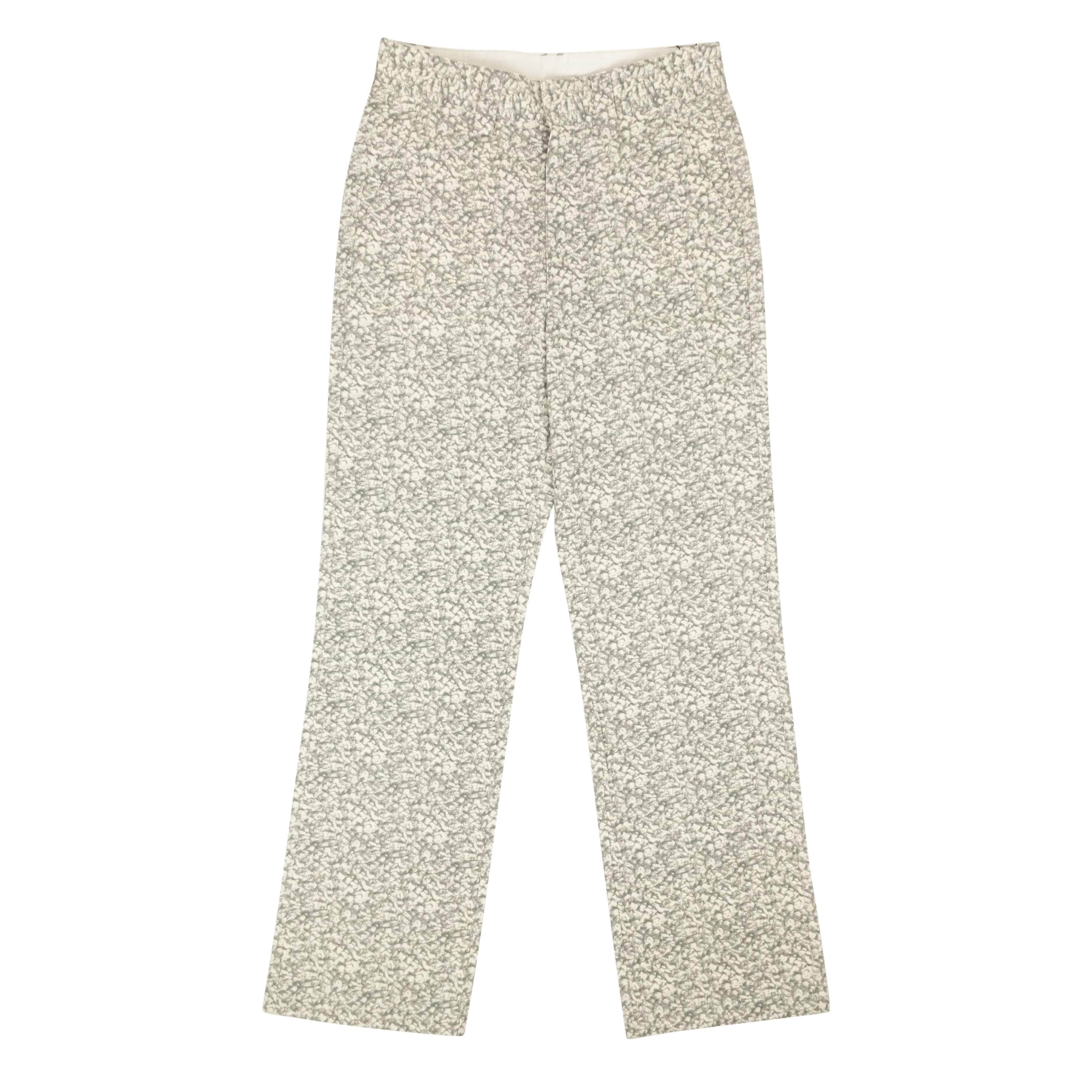 Stussy channelenable-all, chicmi, couponcollection, gender-womens, main-clothing, size-3, size-5, size-7, stussy, under-250, womens-straight-pants Natural White Printed Sherpa Straight Leg Pants