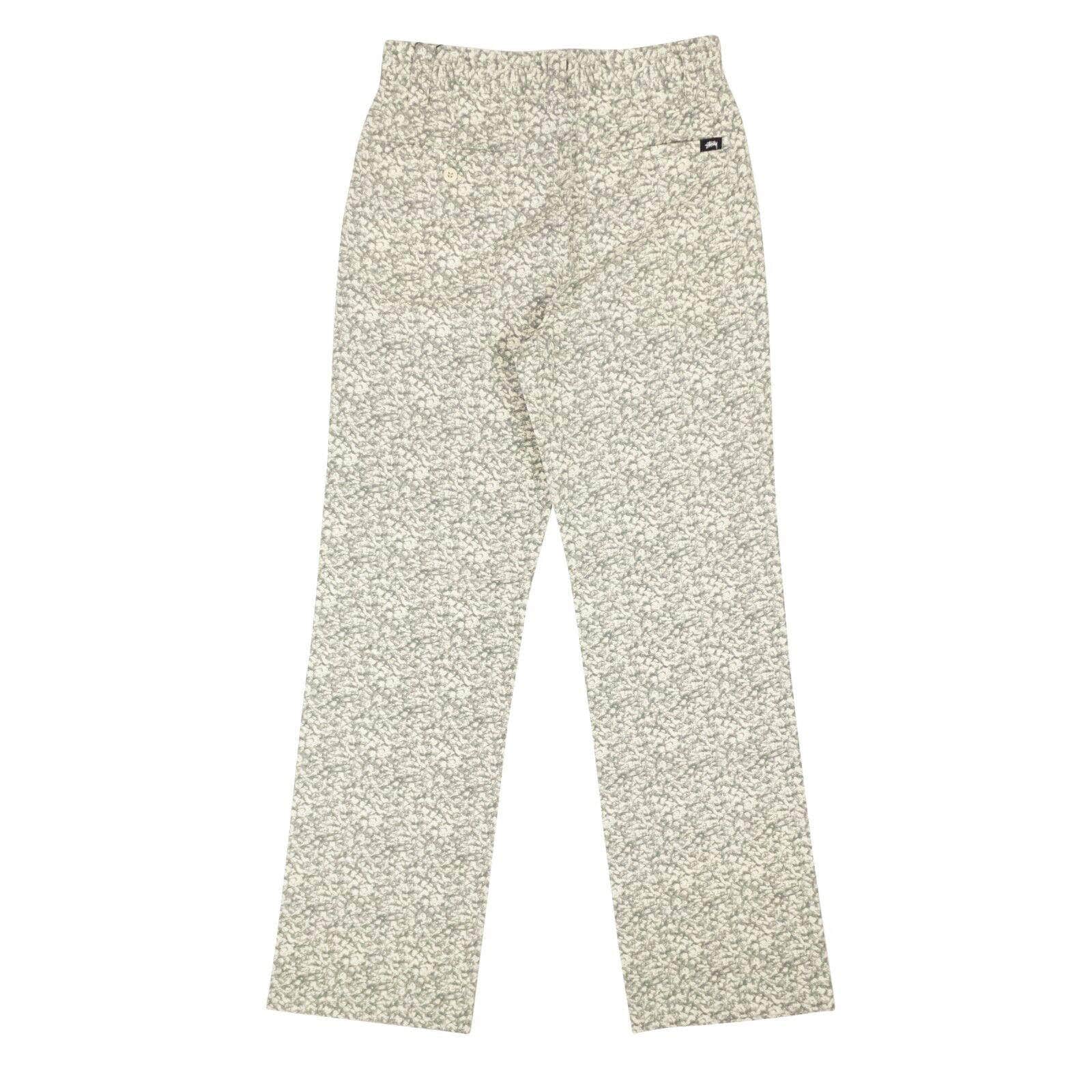 Stussy channelenable-all, chicmi, couponcollection, gender-womens, main-clothing, size-3, size-5, size-7, stussy, under-250, womens-straight-pants Natural White Printed Sherpa Straight Leg Pants