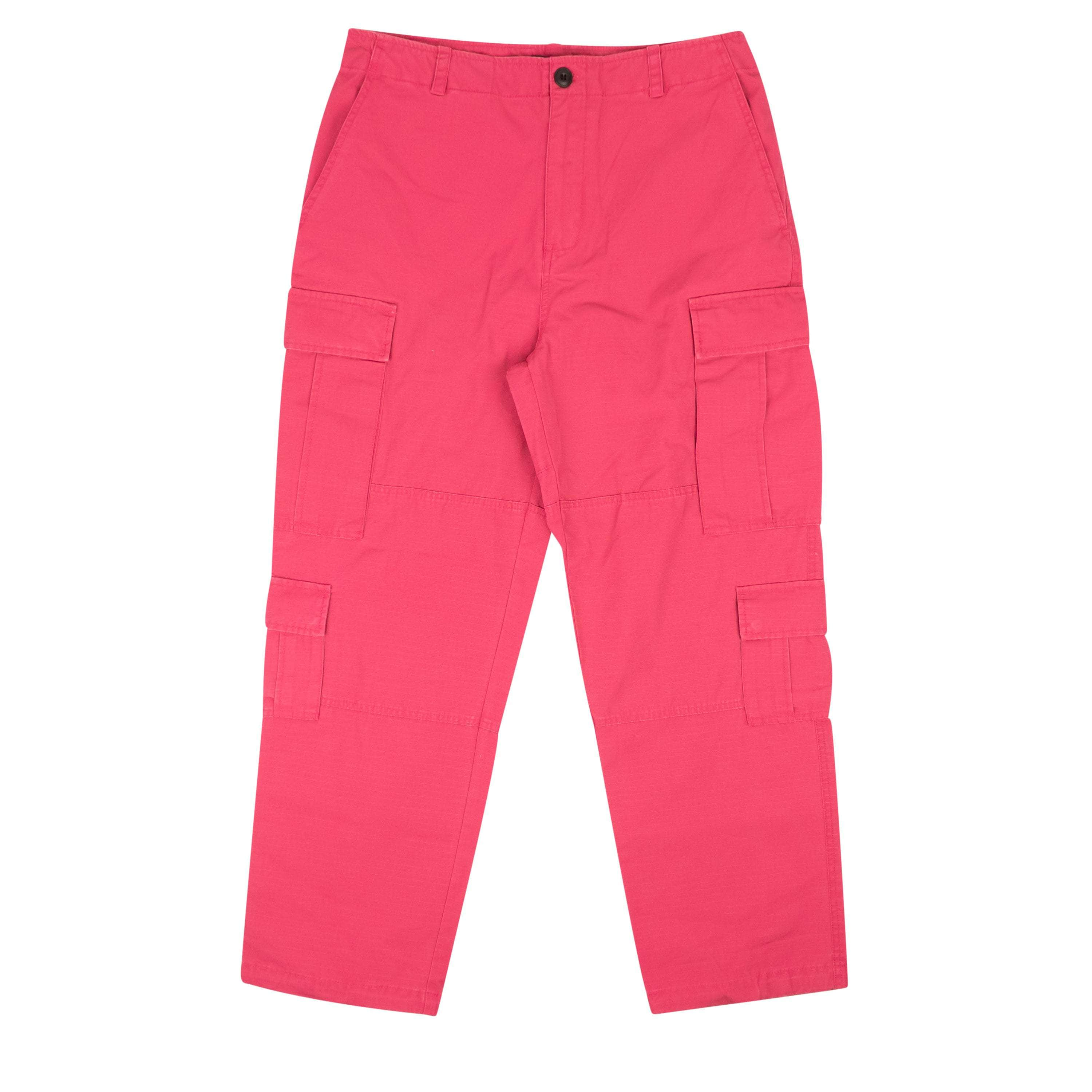 Stussy SSY-XBTM-0010/29 NWT STUSSY Magenta Pink Cotton Ripstop Surplus Cargo Pants Size 29 $185 SSY-XBTM-0010/29