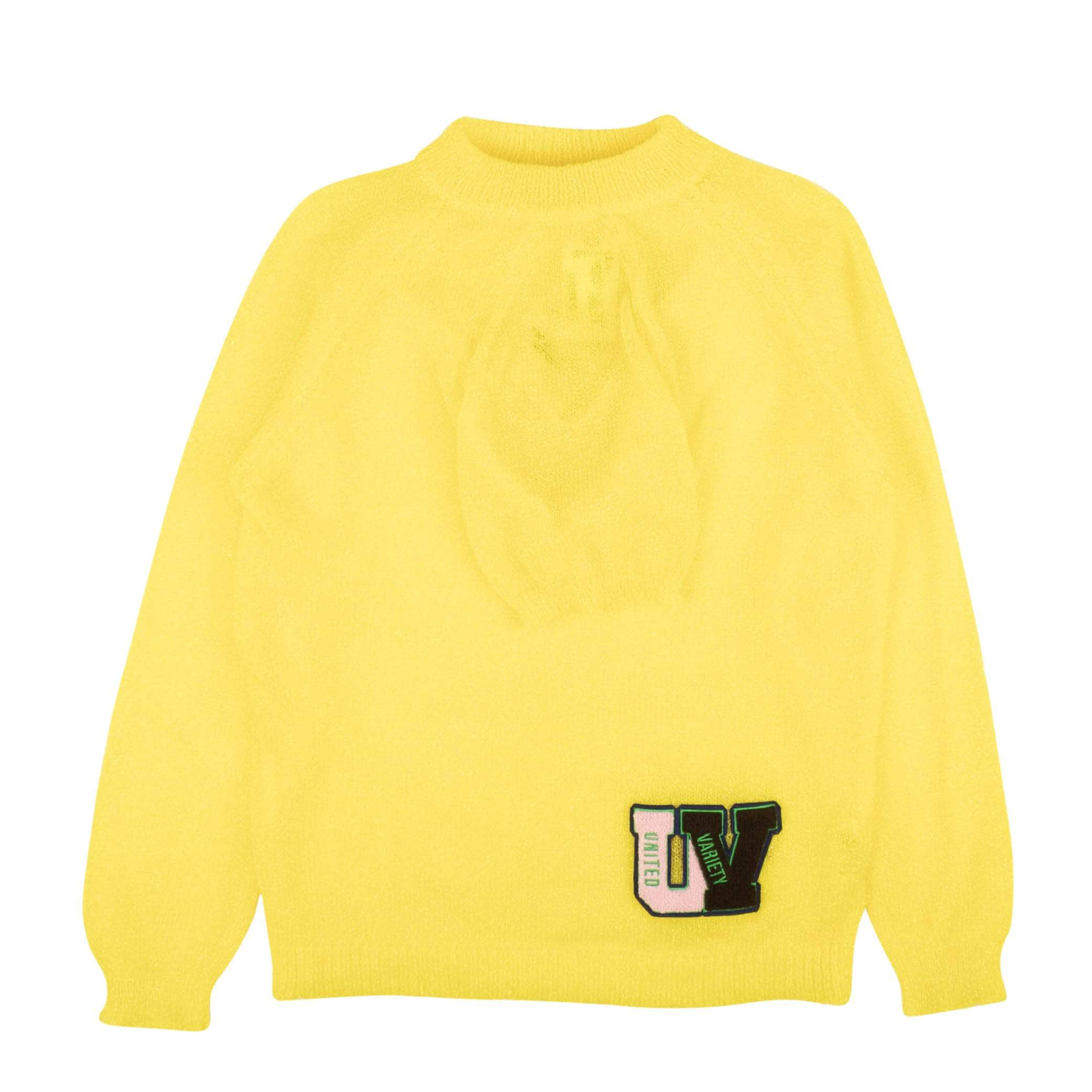 Survival Of The Fashionest 95-SOF-1009/S NWT SURVIVAL OF THE FASHIONEST Yellow Glitter 4 Arm Sweater Size S $620 95-SOF-1009/S