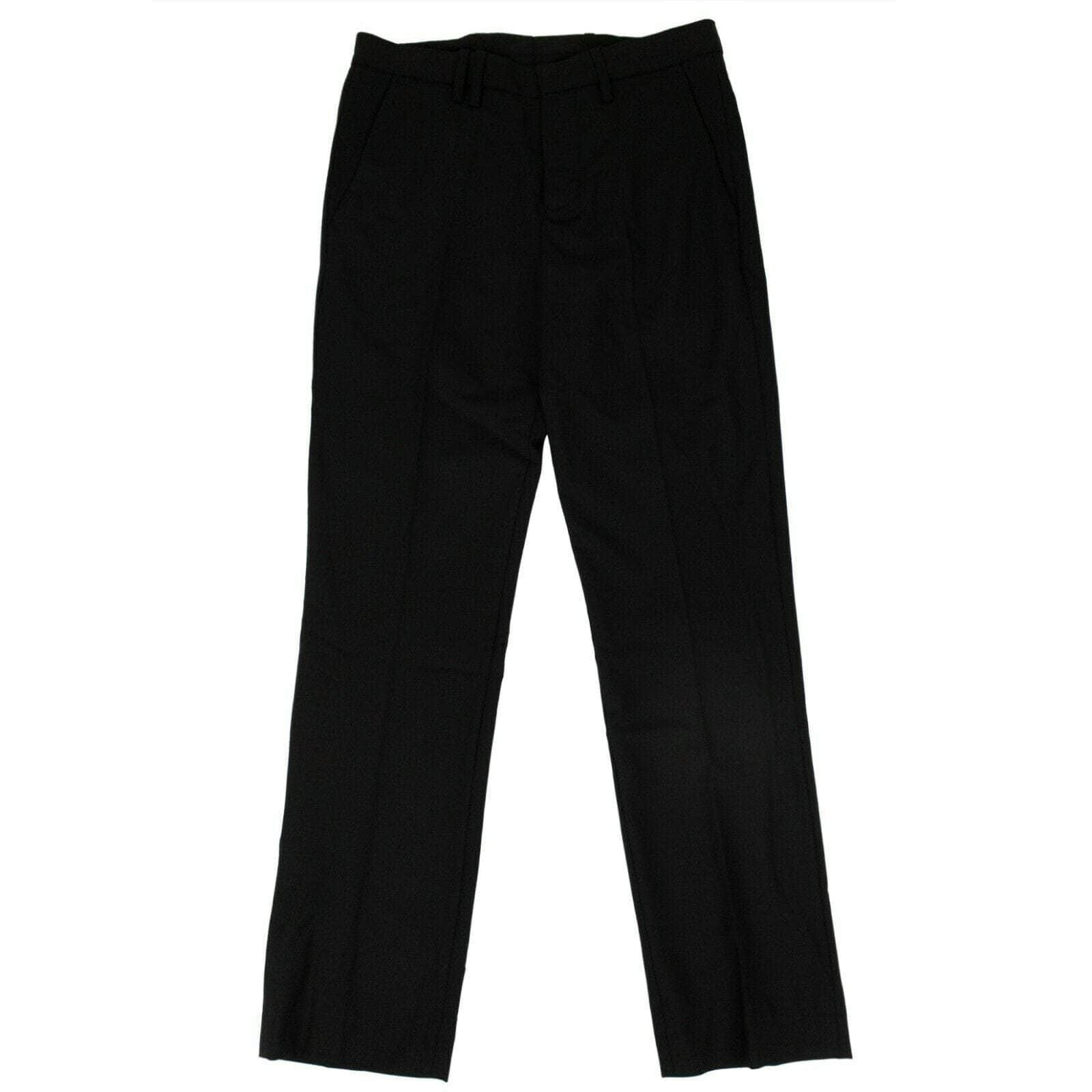 Tim Coppens 80ST-TC-1147/44 NWT TIM COPPENS Black Virgin Wool Cropped Tailored Trouser Pants Size 44 $366 80ST-TC-1147/44