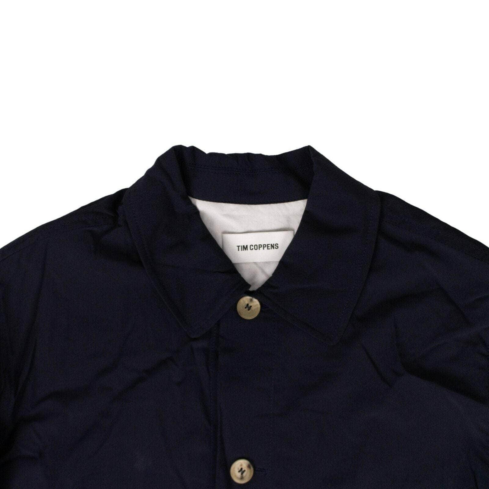 TIM COPPENS Men's Jackets Polyester Tech Coach Jacket - Navy Blue