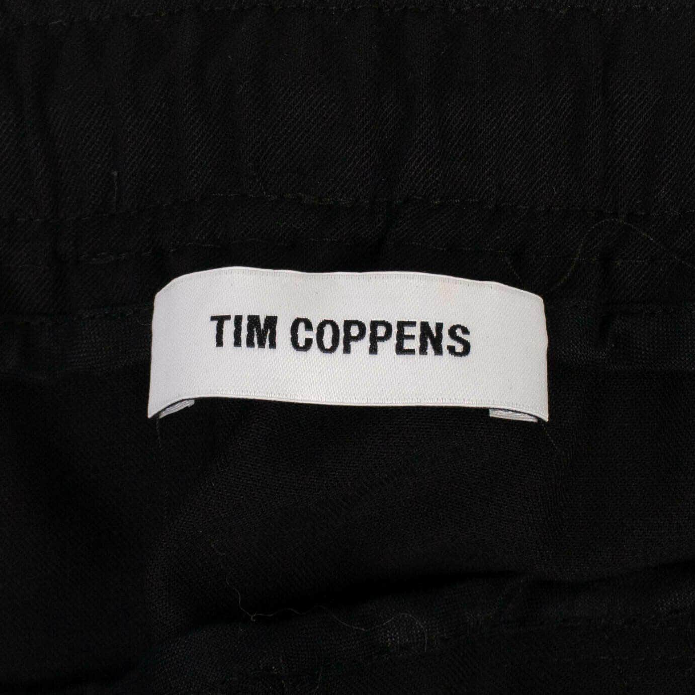 TIM COPPENS Men's Shorts Virgin Wool Staple Shorts - Black