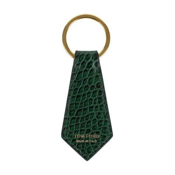 Tom Ford Keychains Emerald Green Tom Ford Men's Alligator Leather Key Chain