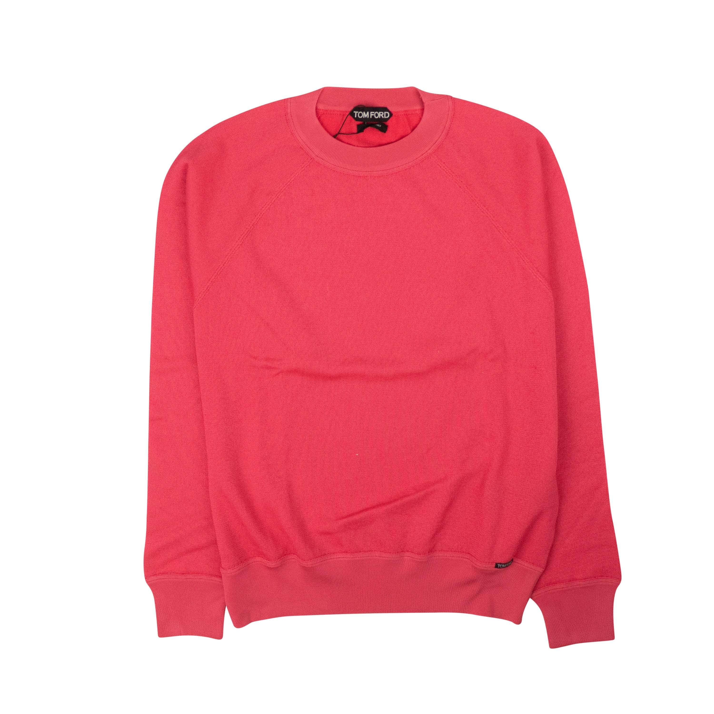 Tom Ford TFD-XTPS-0013/48 NWT TOM FORD Bright Pink Knit Long Sleeve Crew Neck Size 48 $890 TFD-XTPS-0013/48