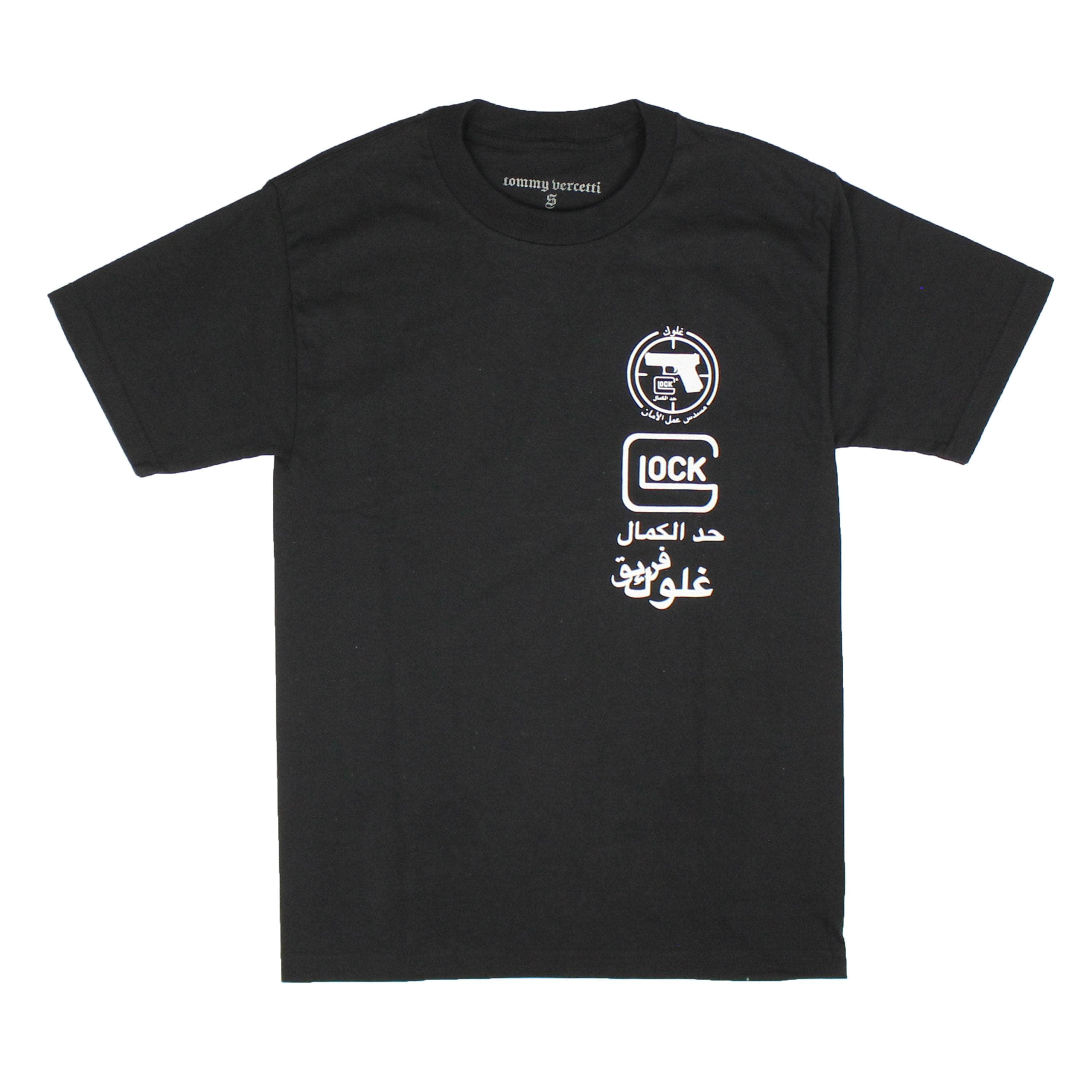 Tommy Vercetti TMV-XTSH-0001/L NEW Black Tommy Vercetti Gun Arab T-Shirt  Size L $100 TMV-XTSH-0001/L