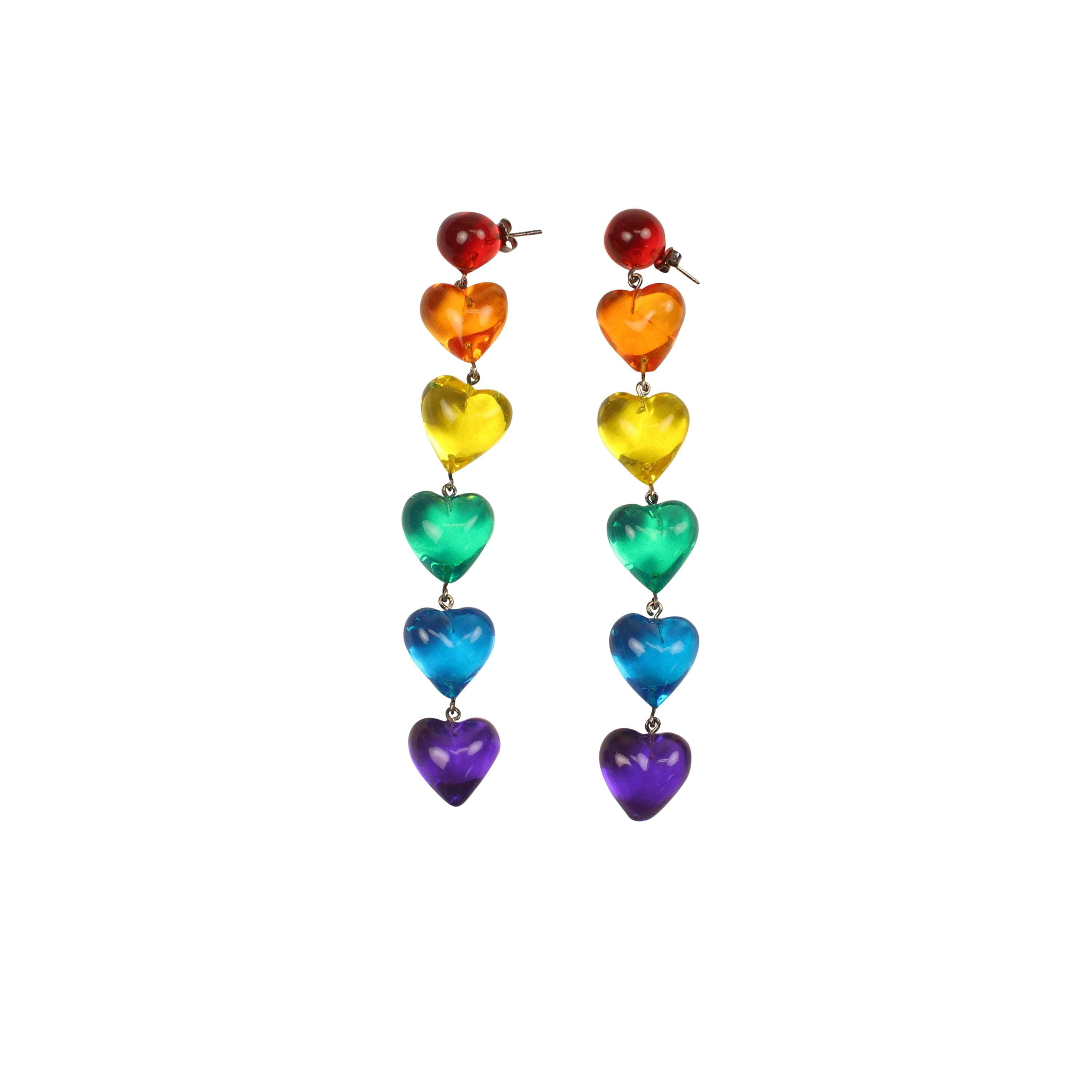 Tuza 95-TZA-1006/OS NWT Tuza RESIN AND STERLING S TUZA LOVE IS LOVE EARRINGS Size OS $145 95-TZA-1006/OS