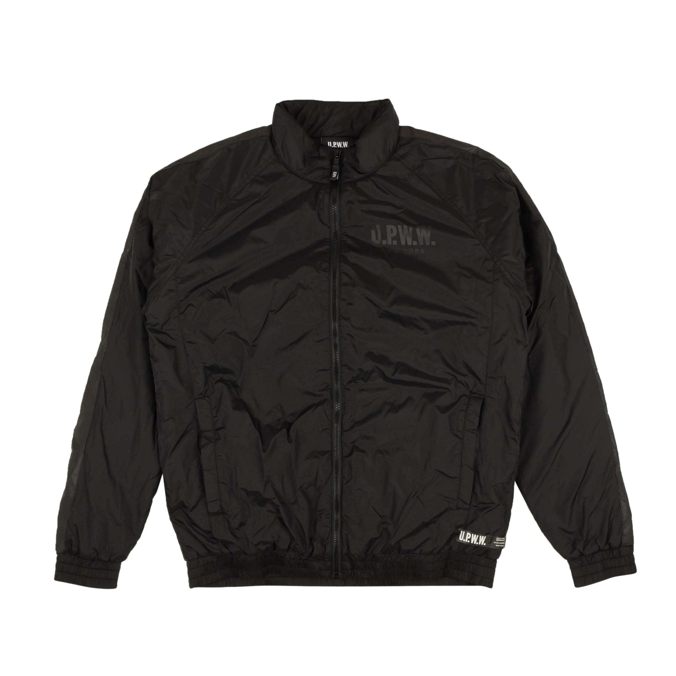 U.P.W.W. 95-UPW-0002/M NWT U.P.W.W. Black Padded Tape Insert Track Jacket Size M $215 95-UPW-0002/M