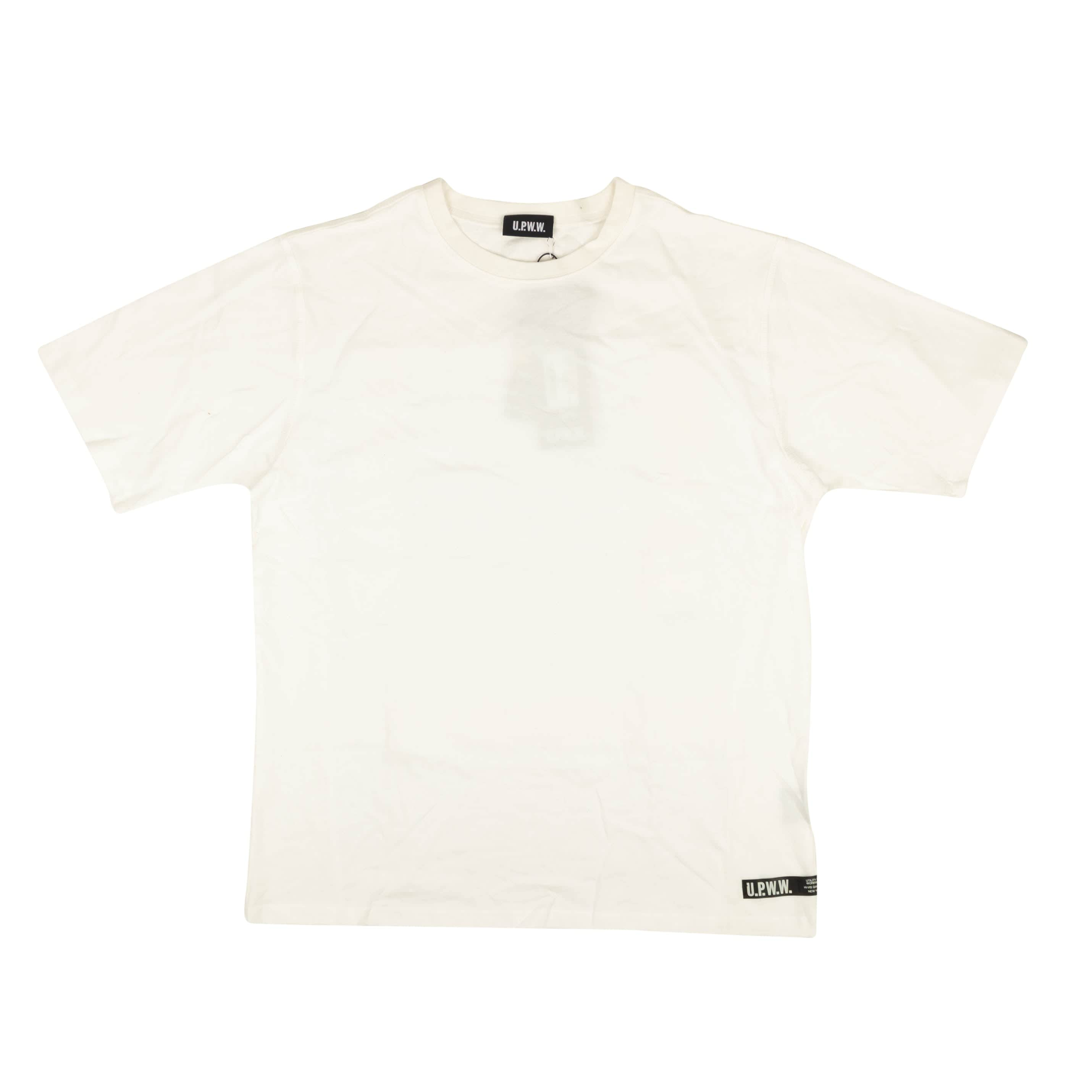 U.P.W.W. 95-UPW-1002/M NWT U.P.W.W. White Short Sleeve With Insert T-Shirt Size M $85 95-UPW-1002/M