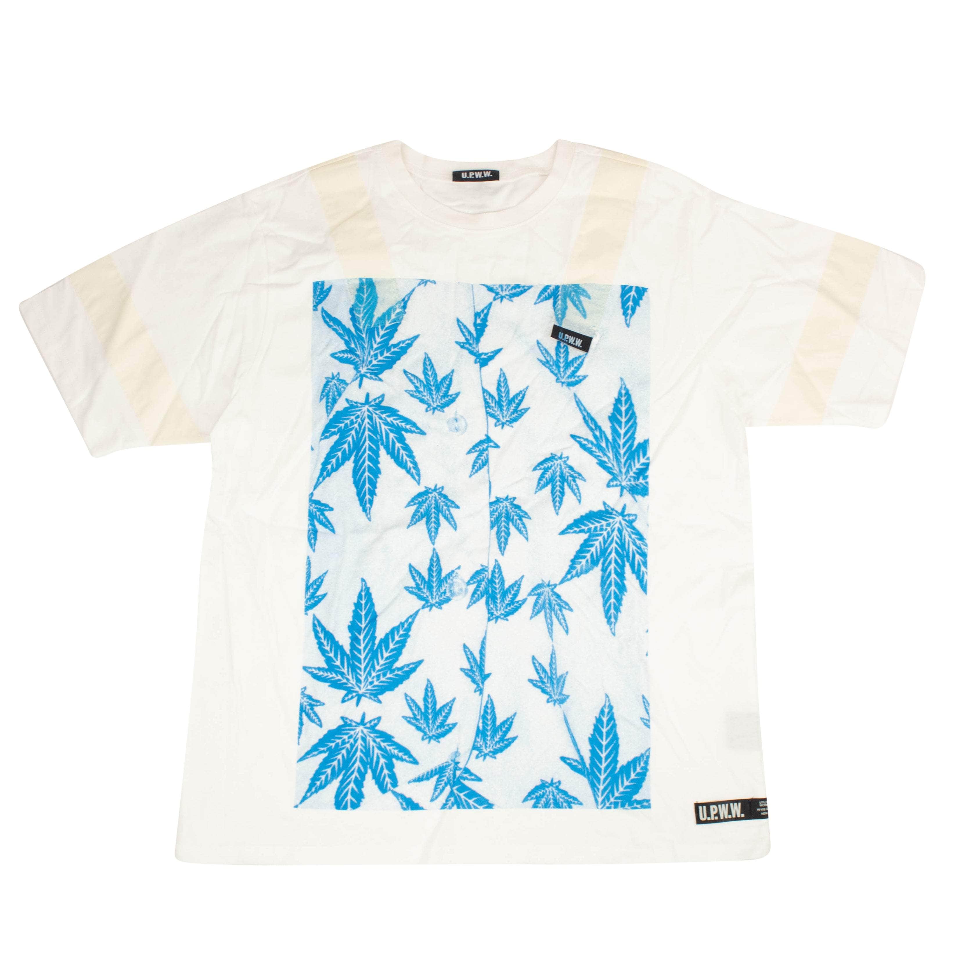 U.P.W.W. 95-UPW-1005/S NWT U.P.W.W. White & Light Blue Zuek Graphic Short Sleeve T-Shirt Size S $75 95-UPW-1005/S