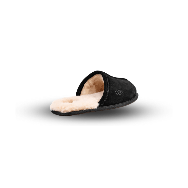 Mens ugg scuff slippers on sale black