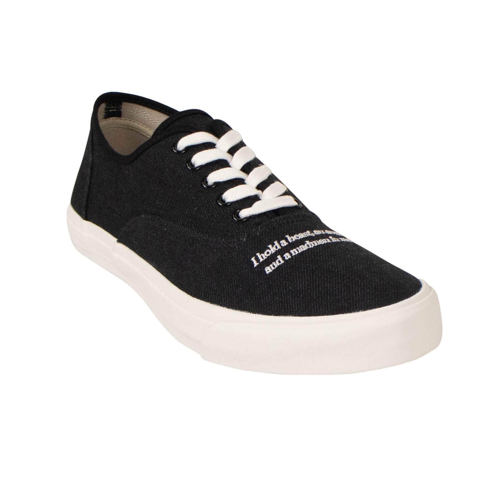 UNDERCOVER 80ST-UC-2000/L NIB UNDERCOVER Black Denim Low Top Sneakers Size L 80ST-UC-2000/L