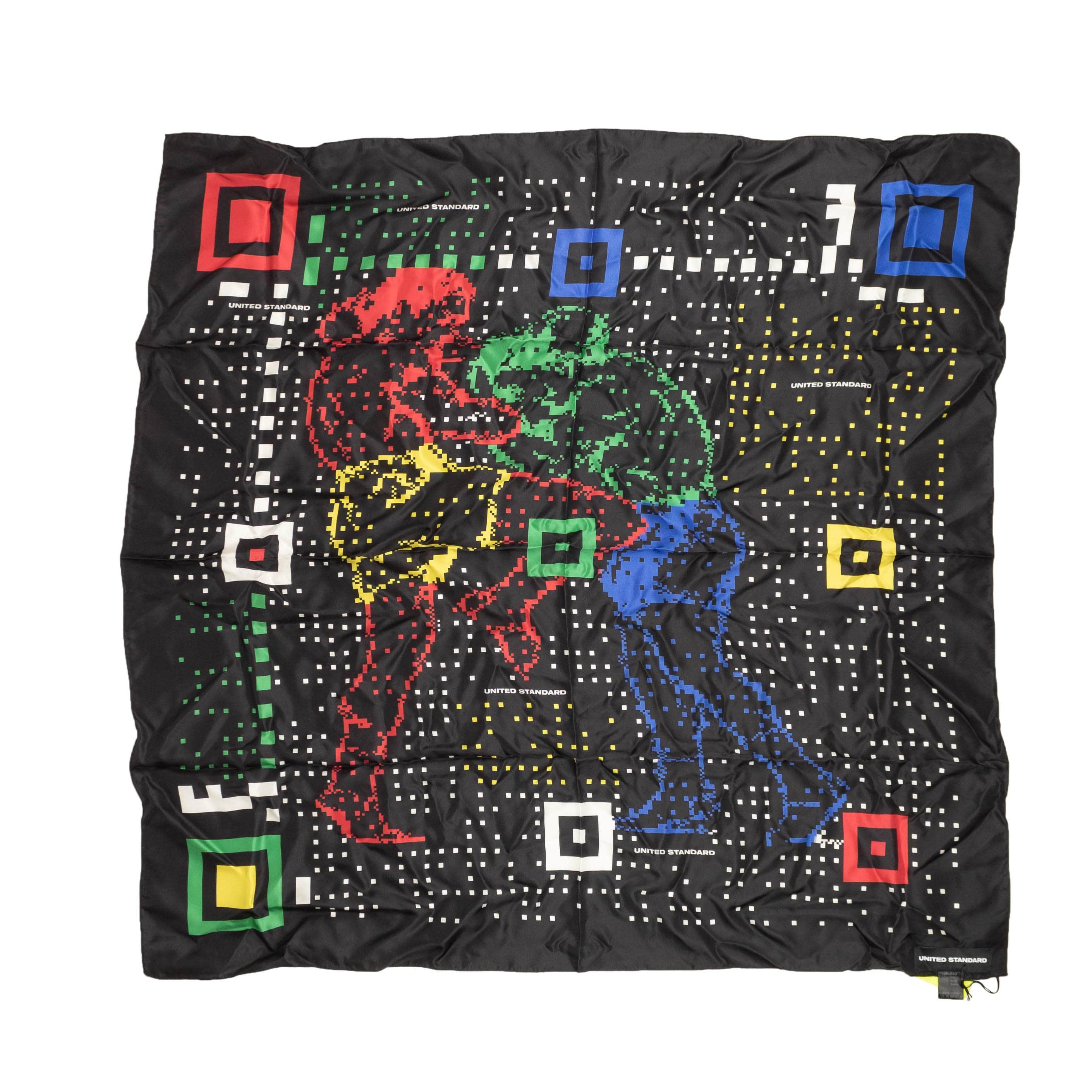 United Standard 95-UNS-3002/OS NWT UNITED STANDARD Black Muay Thai Fouldard Scarf Size OS $128 95-UNS-3002/OS