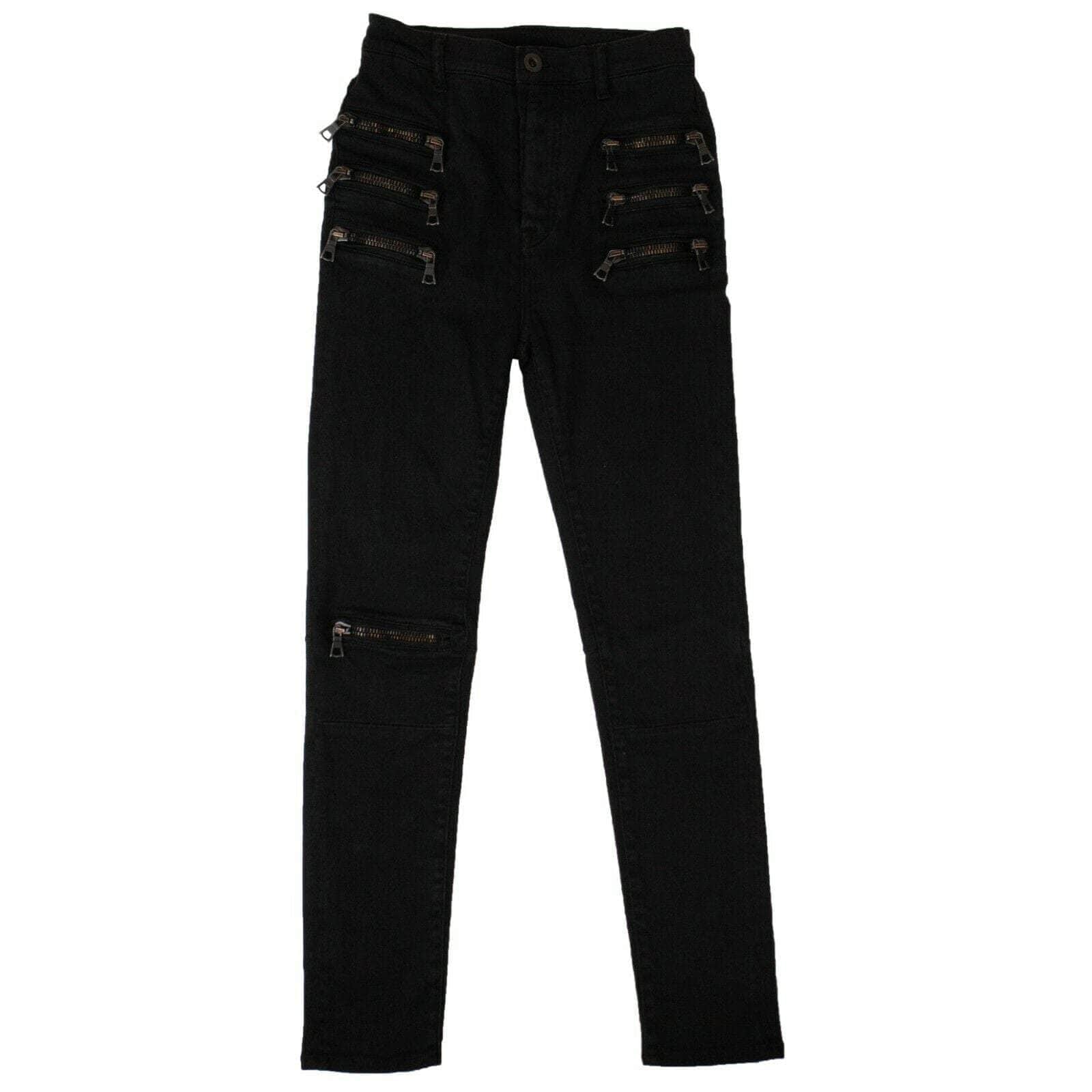 Unravel Project 250-500, channelenable-all, chicmi, couponcollection, gender-womens, main-clothing, size-26-us, unravel-project, womens-skinny-jeans 26 US Black Multi Zip Skinny Jeans 82NGG-UN-1200/26 82NGG-UN-1200/26