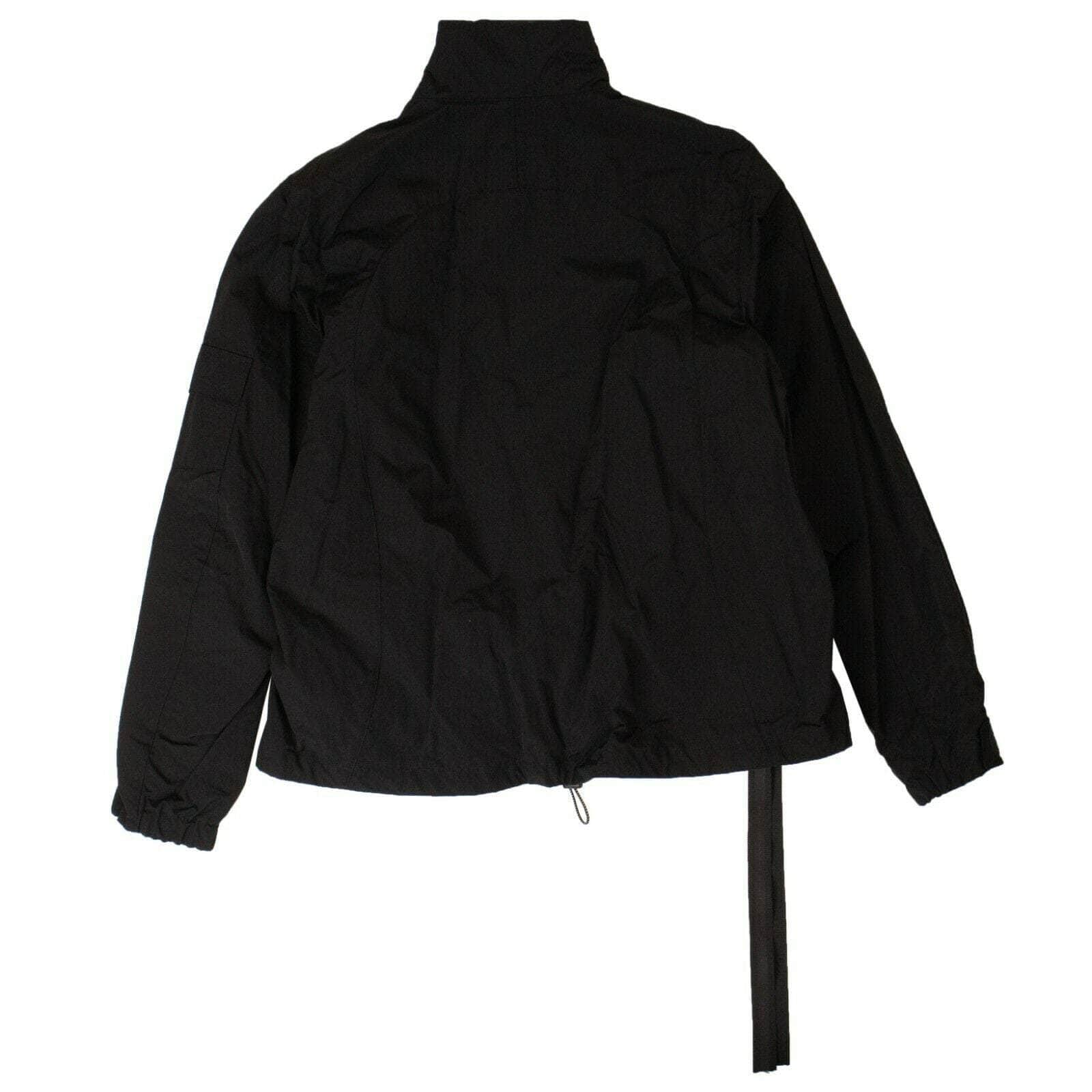 UNRAVEL PROJECT 250-500, channelenable-all, couponcollection, gender-mens, main-clothing, mens-windbreakers, size-48, size-50, unravel-project 48 Black High Neck Boxy Fit Windbreaker Jacket 82NGG-UN-1/48 82NGG-UN-1/48