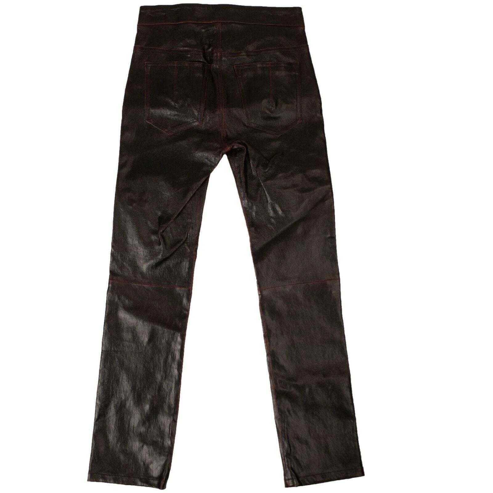 UNRAVEL PROJECT 500-750, channelenable-all, couponcollection, gender-womens, main-clothing, sale-enable, size-26, size-27, size-28, unravel-project, womens-skinny-pants Black Leather Multi Zip Skinny Pants