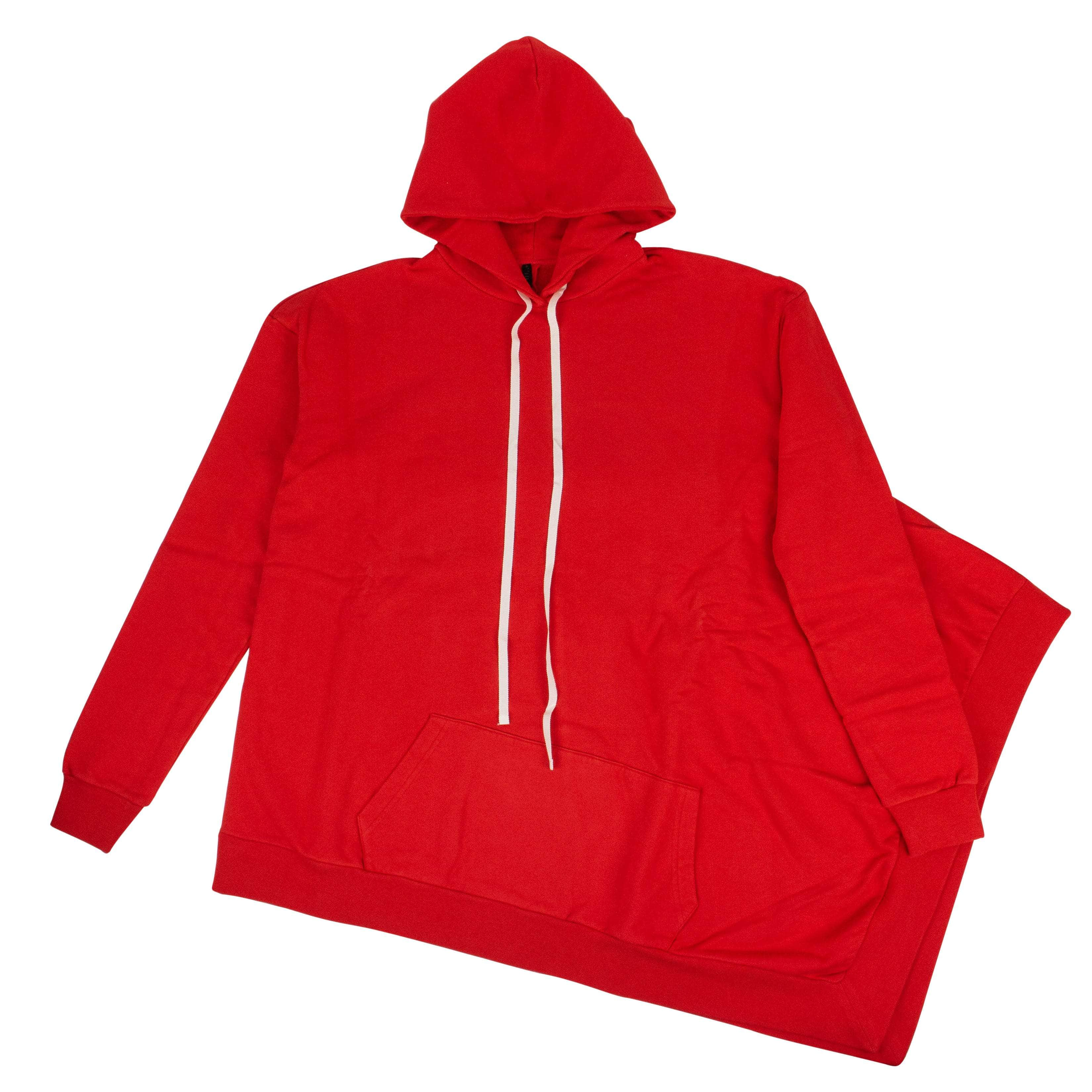 Unravel Project 74NGG-UN-1084/S NWT UNRAVEL PROJECT Red Oversized Long Hoodie Size S $630 74NGG-UN-1084/S