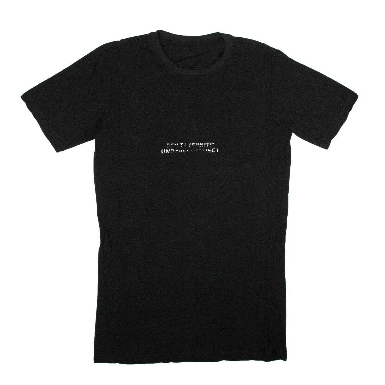 Unravel Project 82NGG-UN-1006/S NWT UNRAVEL PROJECT Black Contrast Logo Short Sleeve T-Shirt Size S $370 82NGG-UN-1006/S