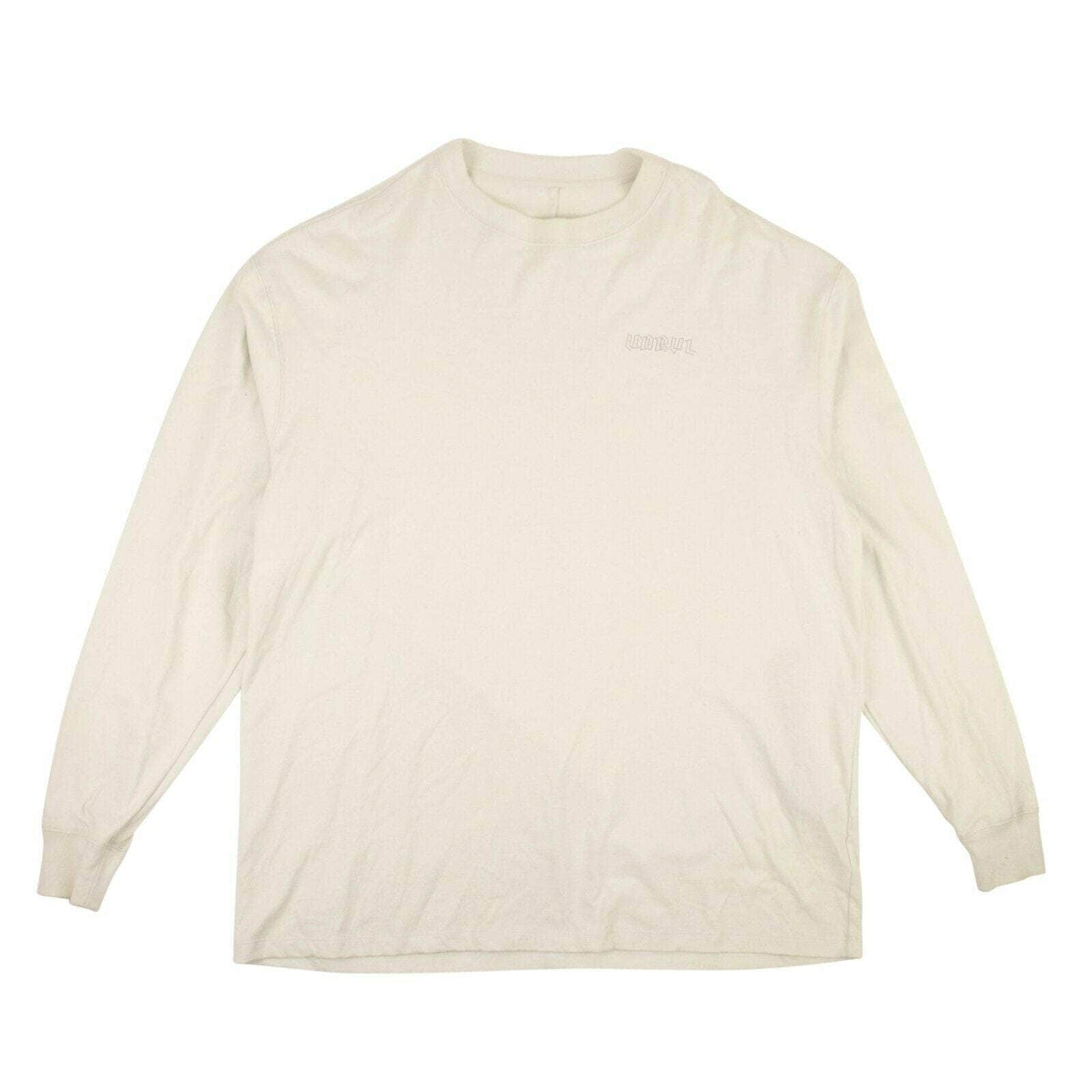 Unravel Project 82NGG-UN-1009/XS NWT UNRAVEL PROJECT Light Gray Cotton Long Sleeve T-Shirt Size XS $385 82NGG-UN-1009/XS