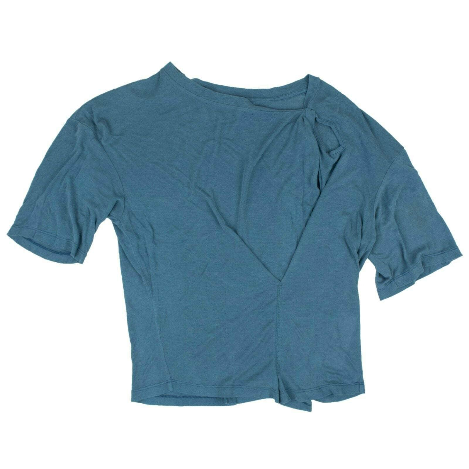 Unravel Project 82NGG-UN-1048/S NWT UNRAVEL PROJECT Blue Twist T-Shirt Size S $560 82NGG-UN-1048/S