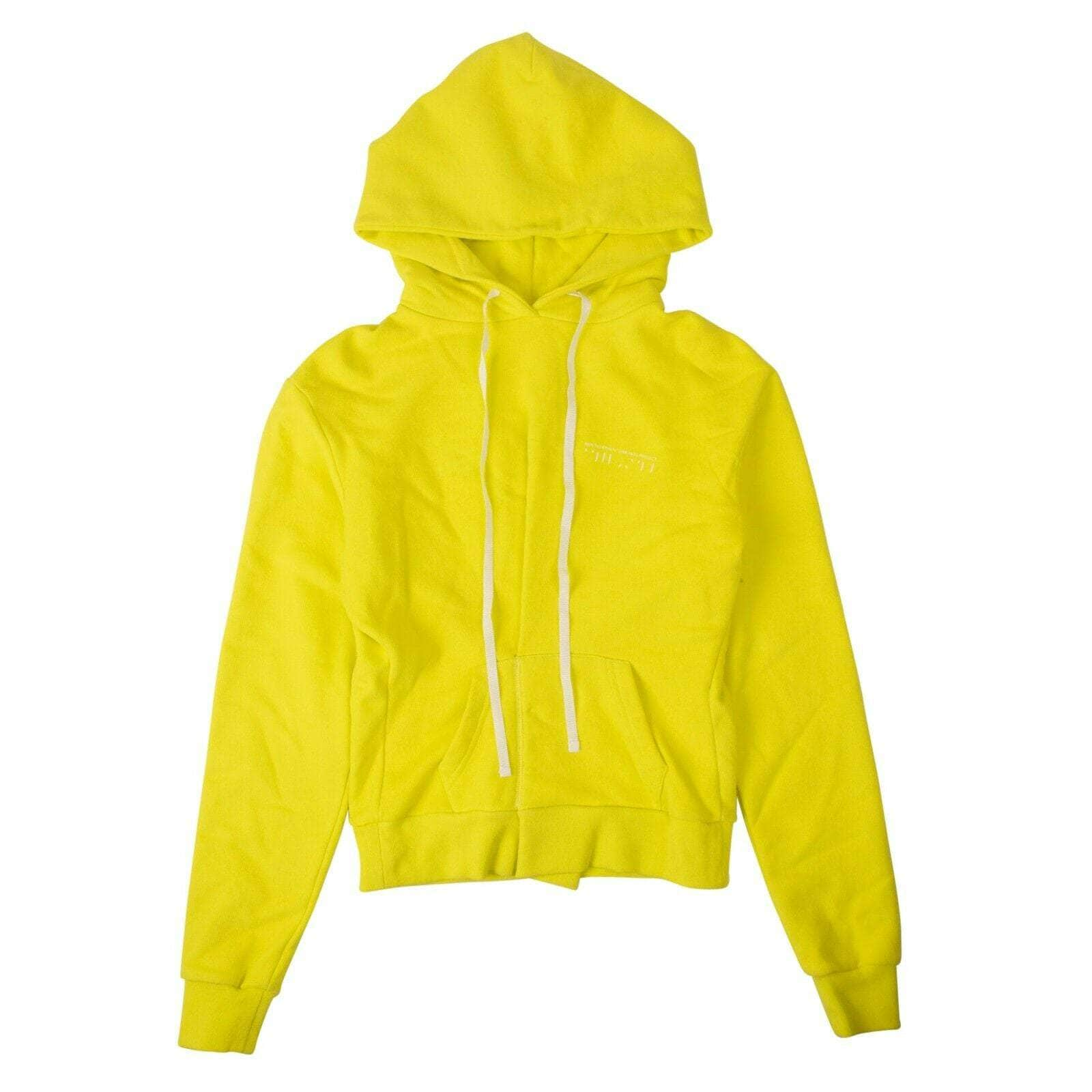 Unravel Project 82NGG-UN-1088/S NWT UNRAVEL PROJECT Yellow Long Drawstring Hoodie Size S $560 82NGG-UN-1088/S