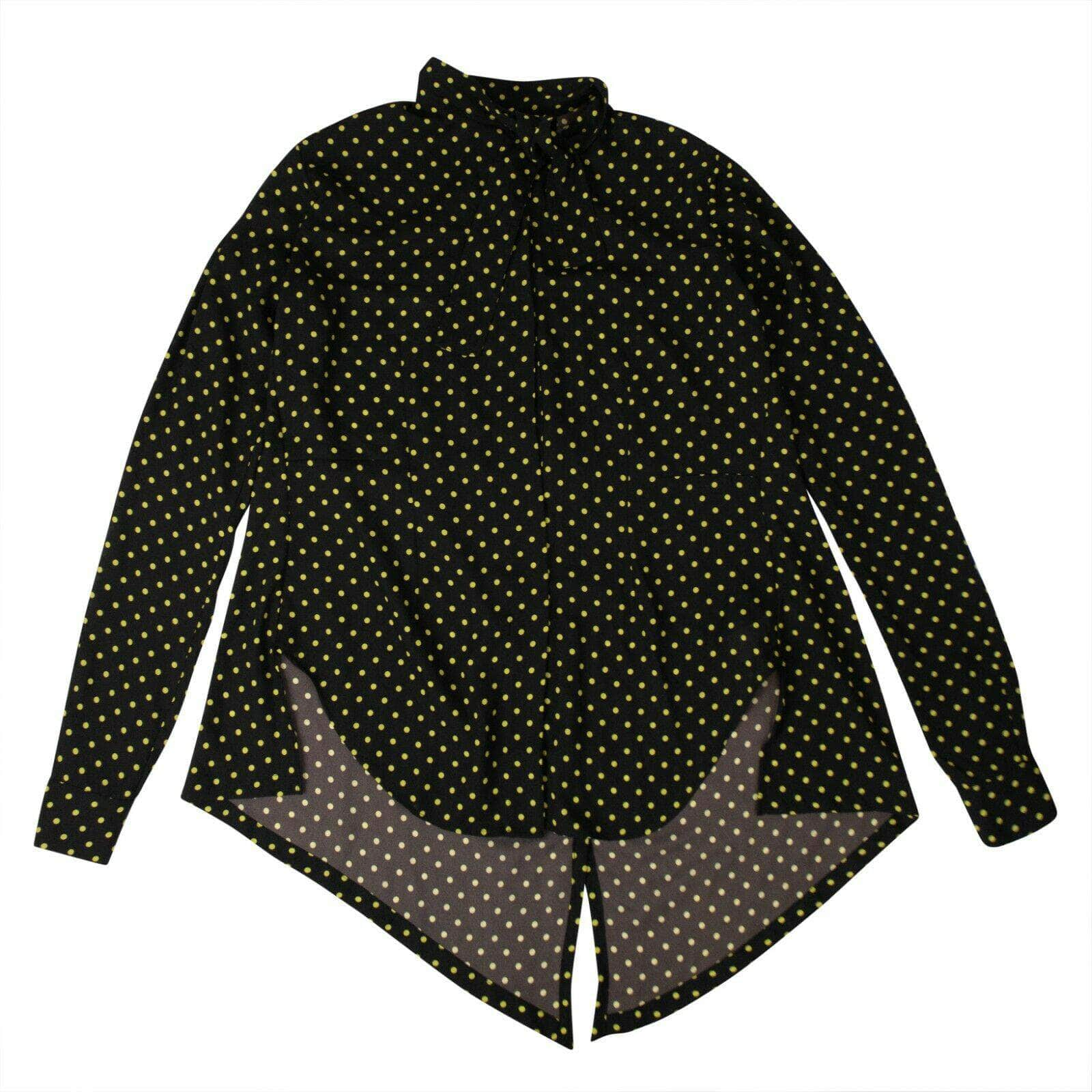 Unravel Project 82NGG-UN-1139/40 NWT UNRAVEL PROJECT Black Polka Dot Tuxedo Shirt Size 40 $805 82NGG-UN-1139/40