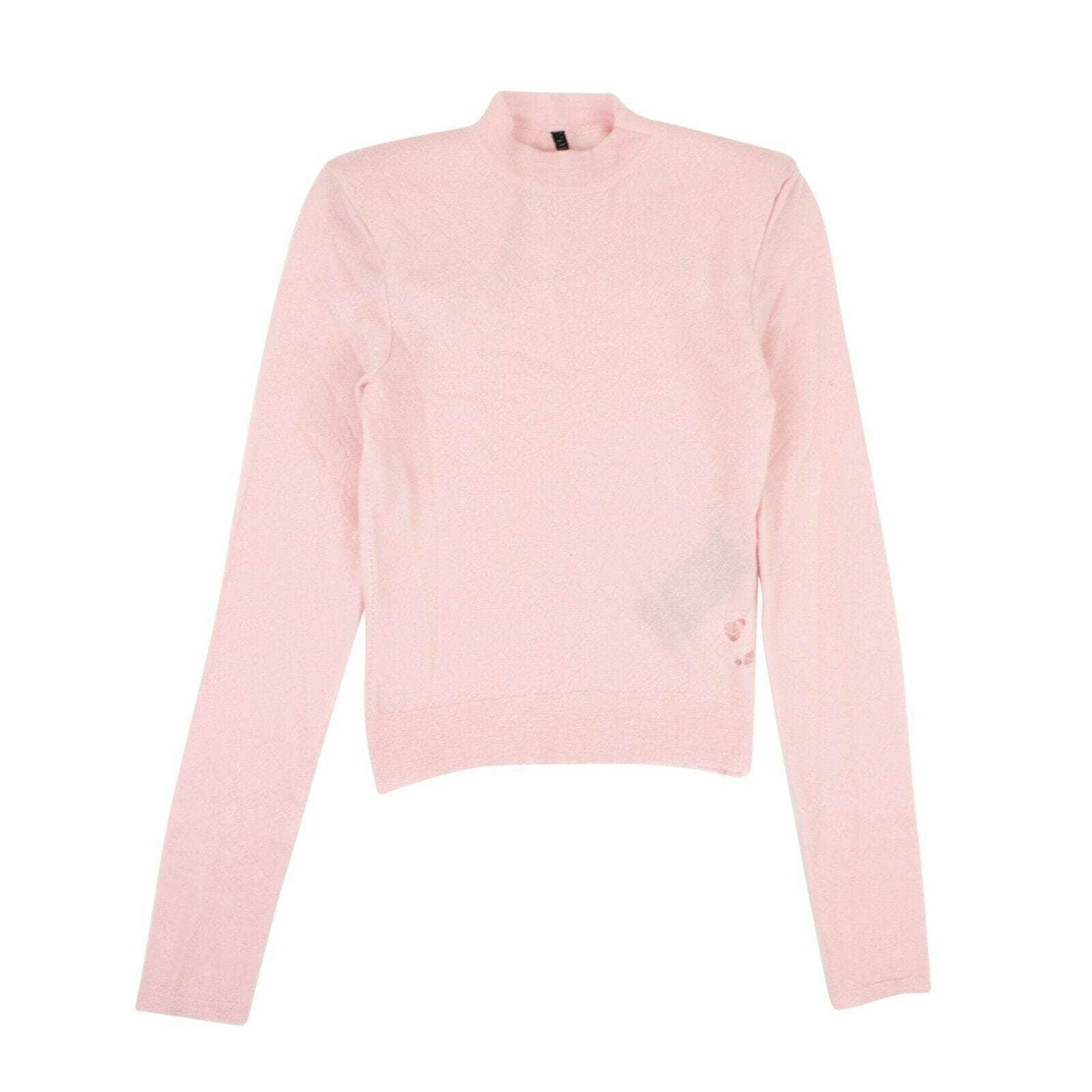 Unravel Project 82NGG-UN-1159/XS NWT UNRAVEL PROJECT Pink Cashmere Destroyed Detail Sweater Size XS $875 82NGG-UN-1159/XS