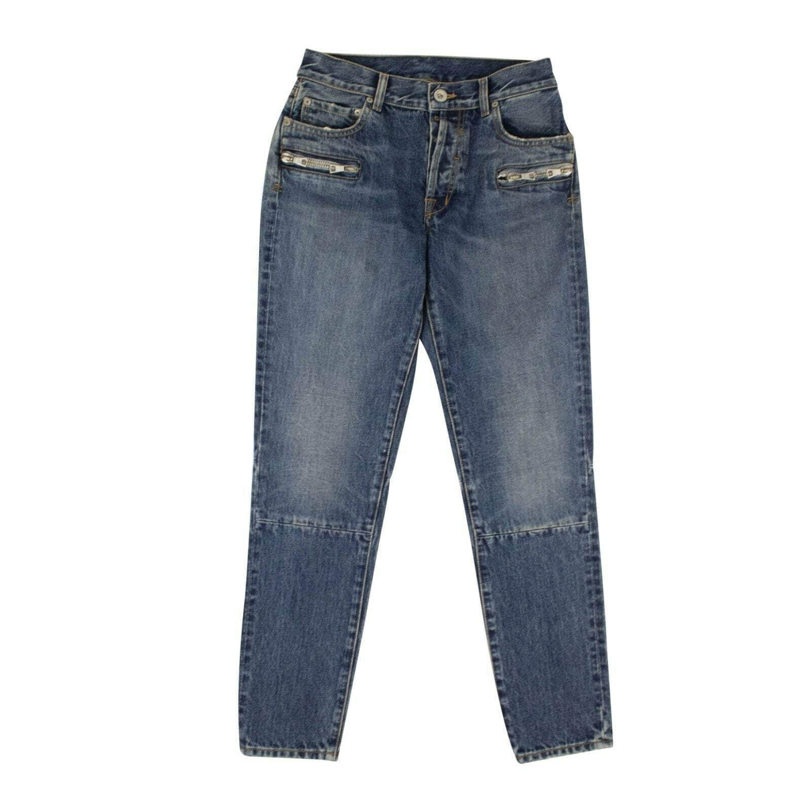 Unravel Project 82NGG-UN-1189/26 NWT UNRAVEL PROJECT Blue Zipped Jeans Pants Size 26 $630 82NGG-UN-1189/26