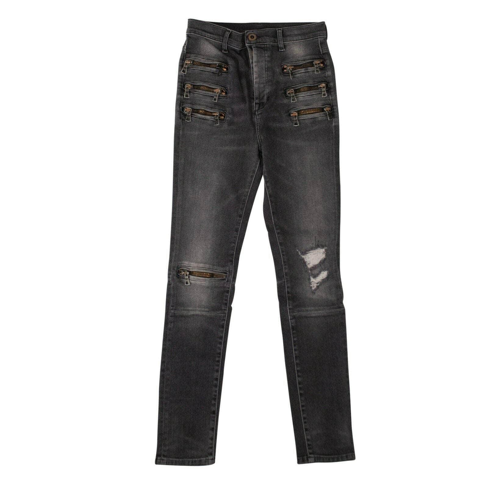 Unravel Project 82NGG-UN-1202/26 NWT UNRAVEL PROJECT Black Stonewash Skinny Jean Pants Size 26 $895 82NGG-UN-1202/26