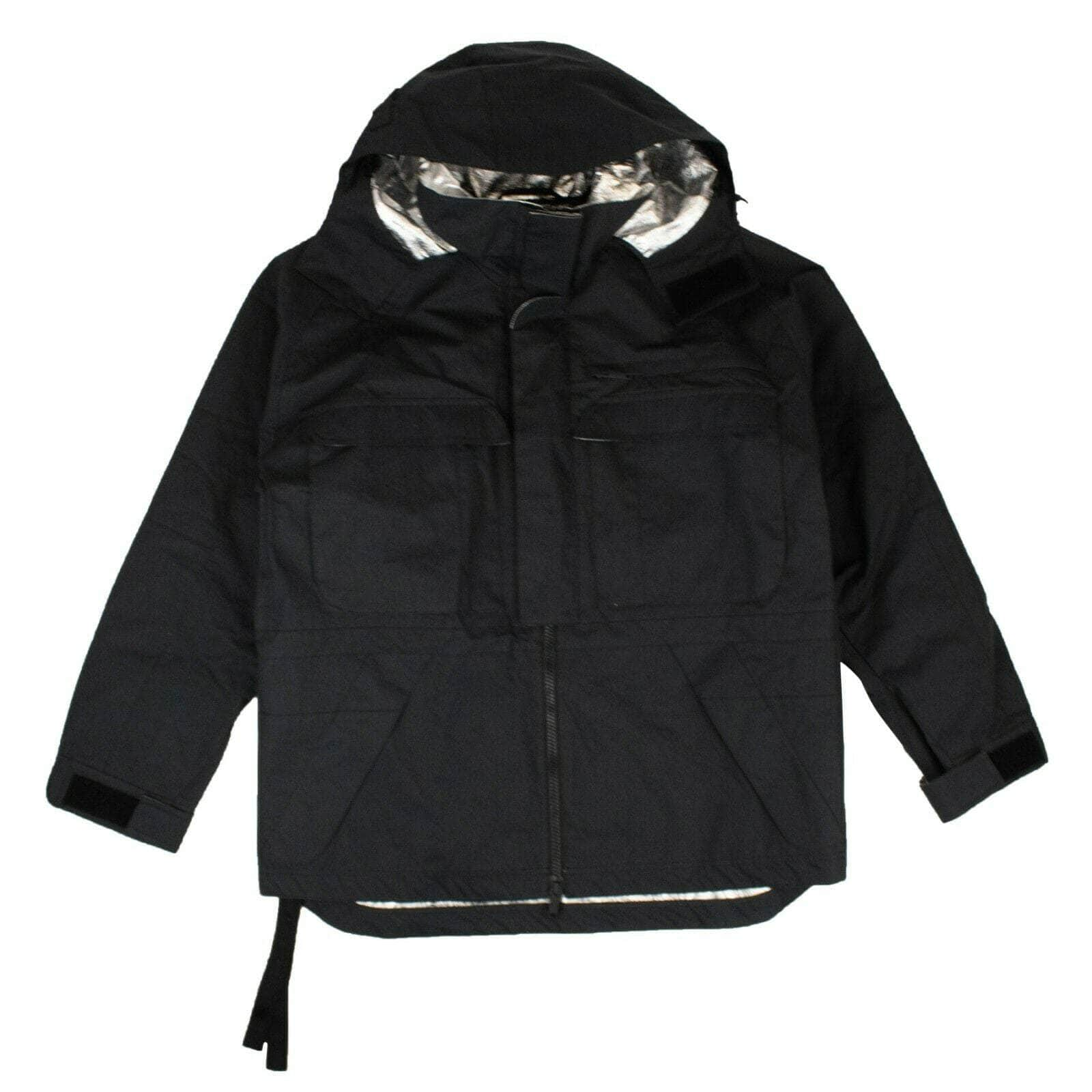 Unravel Project 82NGG-UN-2/M NWT UNRAVEL PROJECT Black Hooded Loose Fit Windbreaker Jacket Size M $1645 82NGG-UN-2/M