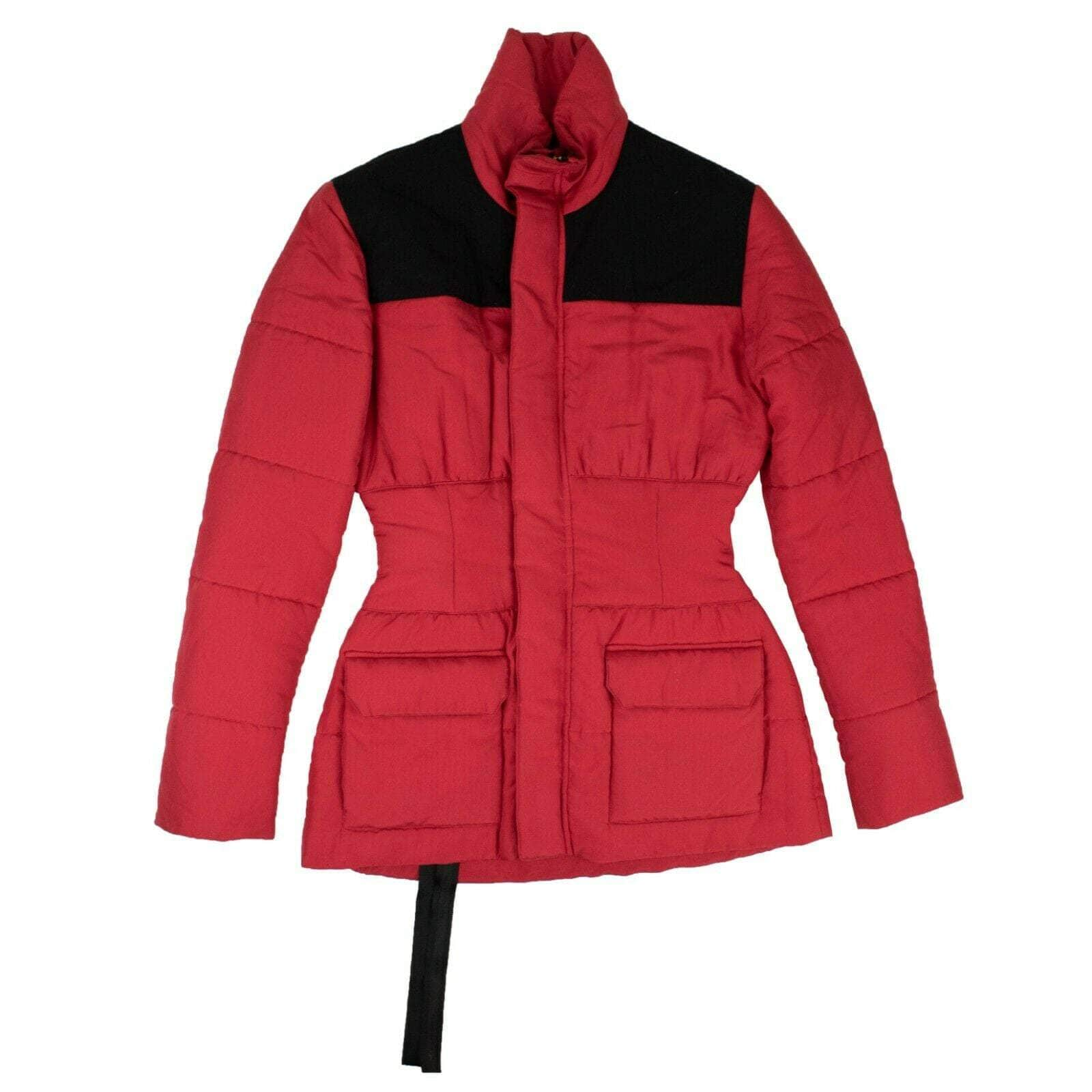 Unravel Project 82NGG-UN-47/40 NWT UNRAVEL PROJECT Red Drawstring Waist Puffer Jacket Size 4/40 $1470 82NGG-UN-47/40