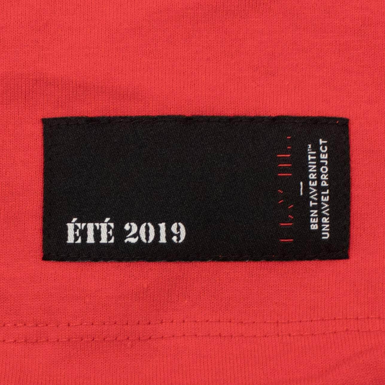 Unravel Project channelenable-all, chicmi, couponcollection, gender-mens, main-clothing S Red Drawstring T-Shirt 74NGG-UN-1004/S 74NGG-UN-1004/S