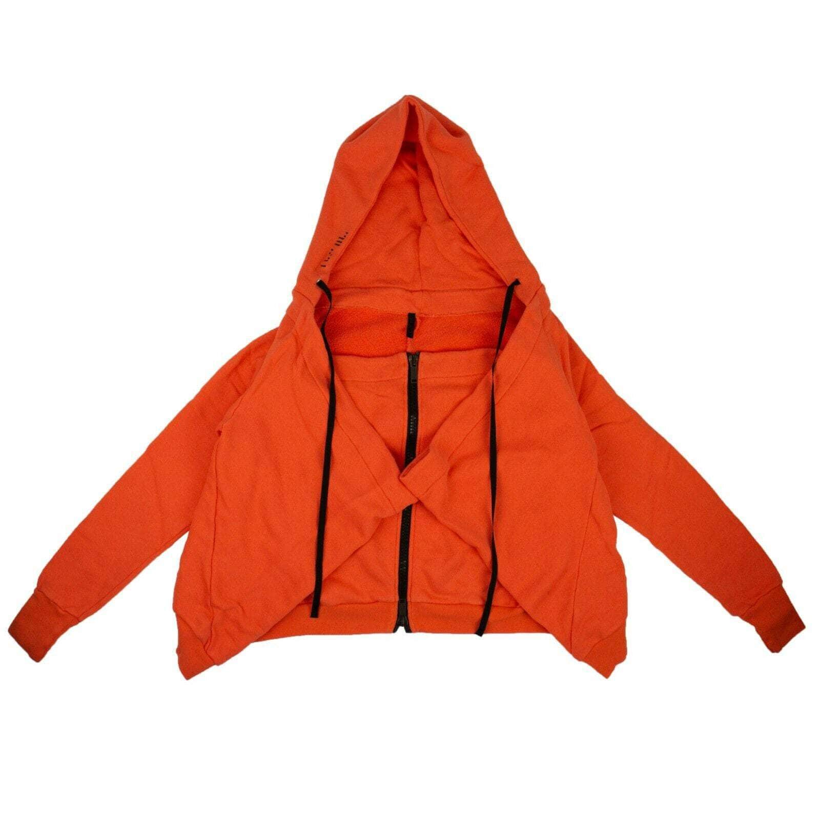 Unravel Project channelenable-all, chicmi, couponcollection, gender-womens, main-clothing, main-outerwear, size-s, size-xs, under-250, unravel-project, womens-capes-ponchos XS / UWBC005S191740076400 Orange Cotton 'Tie Front' Jacket 74NGG-UN-15/XS 74NGG-UN-15/XS