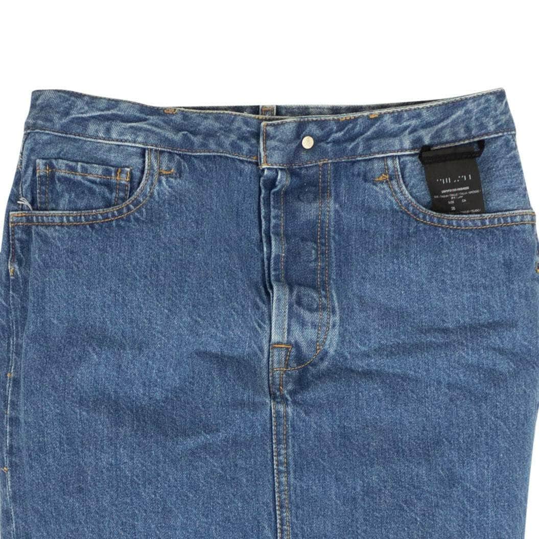 Unravel Project channelenable-all, chicmi, couponcollection, gender-womens, main-clothing, size-25, size-26, size-27, size-28, under-250, unravel-project Blue Wash Tulle Denim Mini Skirt