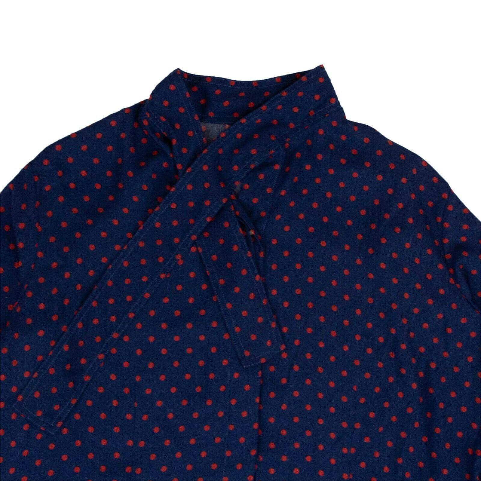 Dark Blue Red Polka Dot Shirt - GBNY