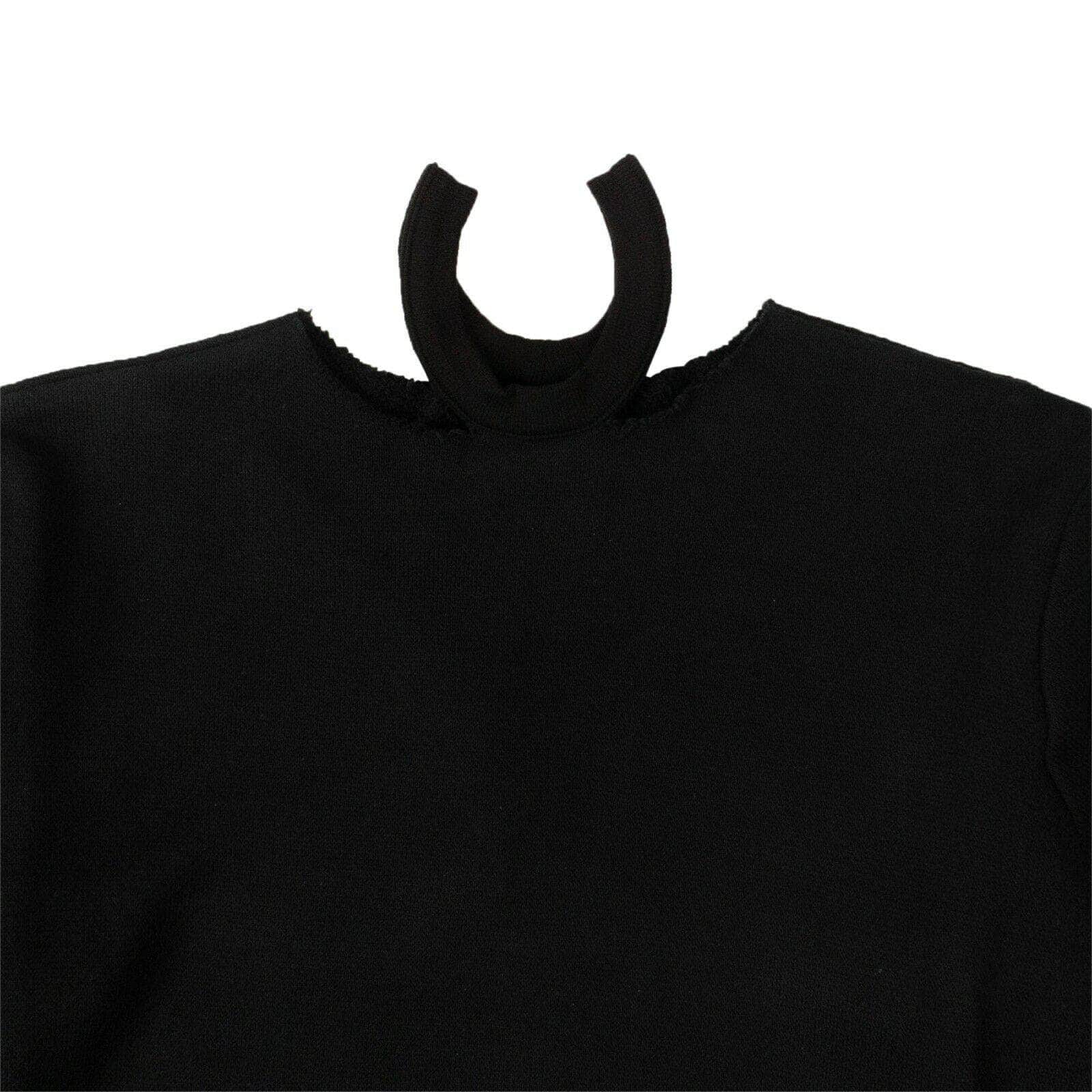 Unravel Project channelenable-all, chicmi, couponcollection, gender-womens, main-clothing, size-xxs, under-250, unravel-project, womens-crewneck-sweaters XXS Black Loose Fit Cut Out Sweater 82NGG-UN-1078/XXS 82NGG-UN-1078/XXS